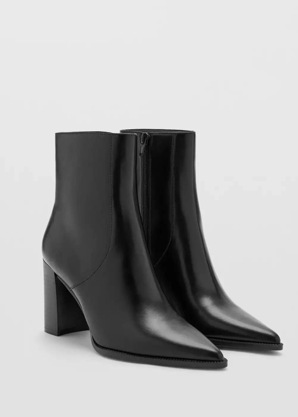 Bottines pointues à talon, MANGO