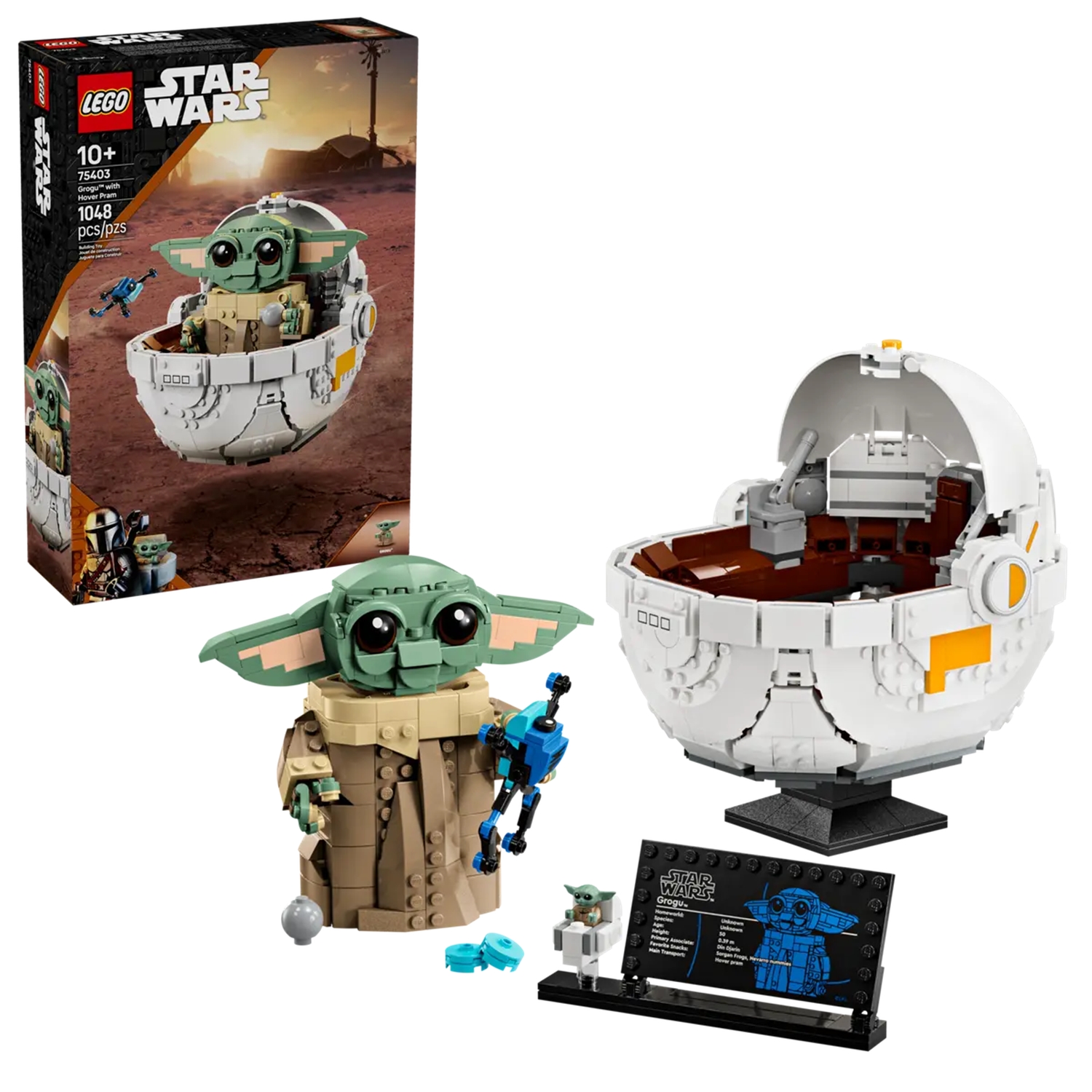 Star Wars Grogu™ et son landau, LEGO