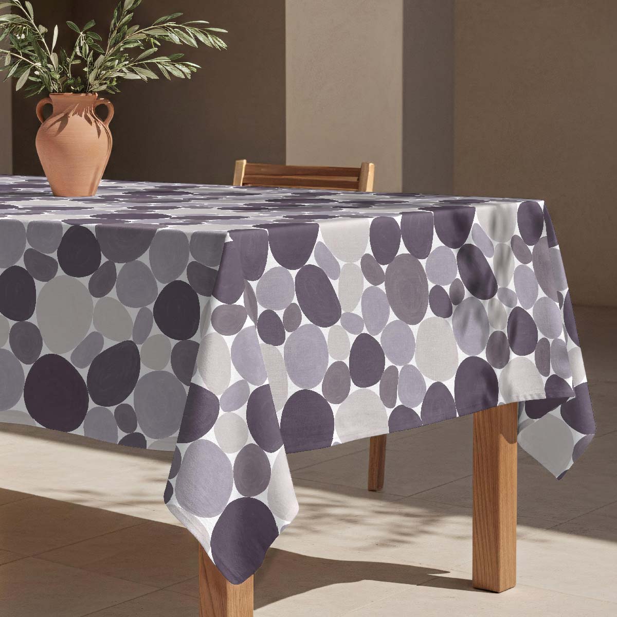 Nappe anti-taches Stones - coton 100% -, NAF NAF HOME