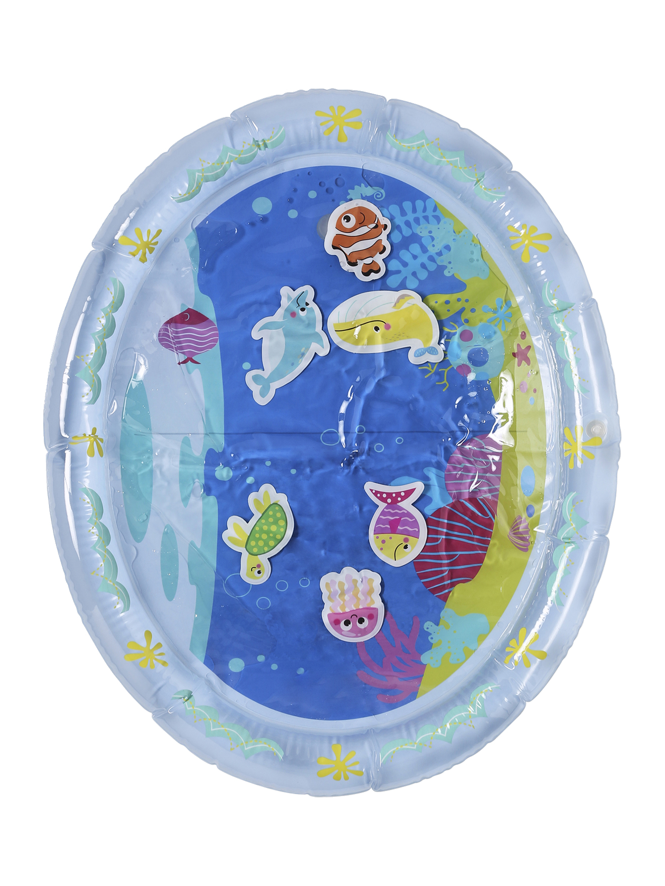 Vertbaudet Tapis D'Eau Poisson – 67x56 Cm – Jeu Sensoriel Dès La Naissance – Motricité Et Éveil – Gonflable