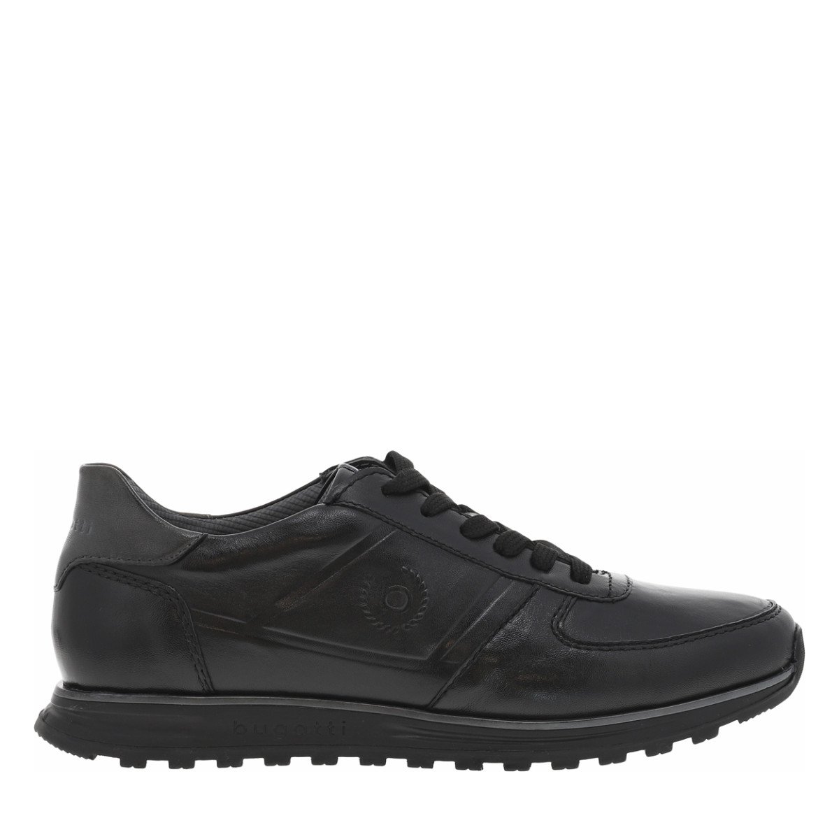 Sneakers cuir talon plat, BUGATTI