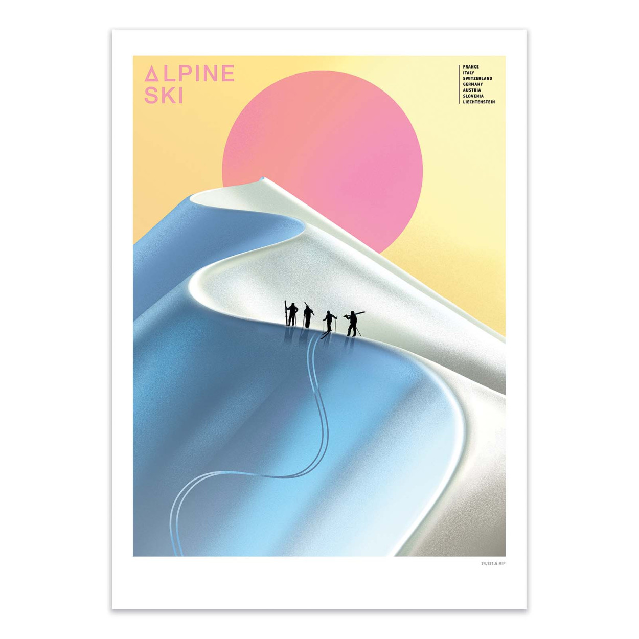 Affiche d'art - Alpine Ski - Mark Harrison, WALL EDITIONS