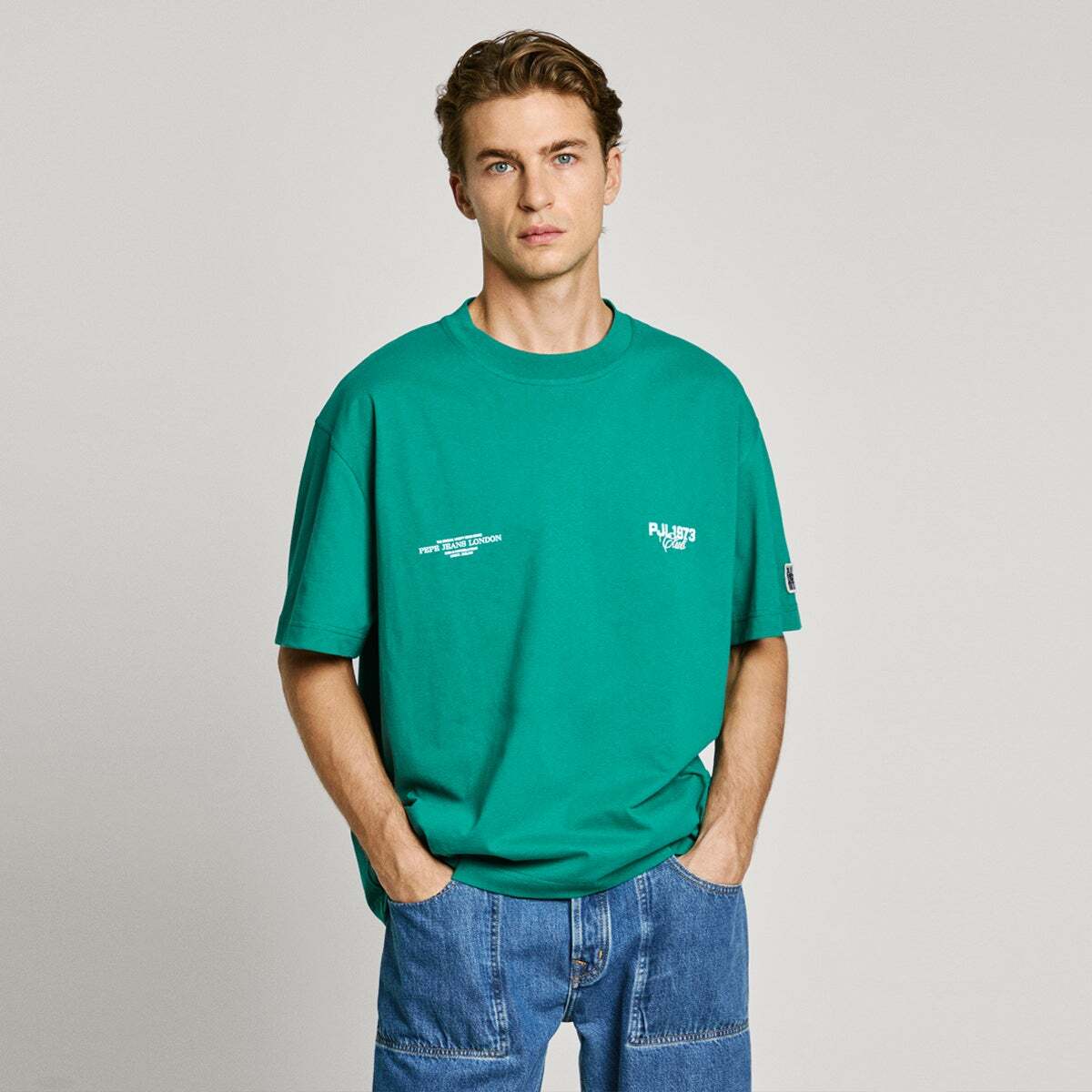 T-Shirt À Coupe Décontractée Avec Imprimé Au Dos, PEPE JEANS
