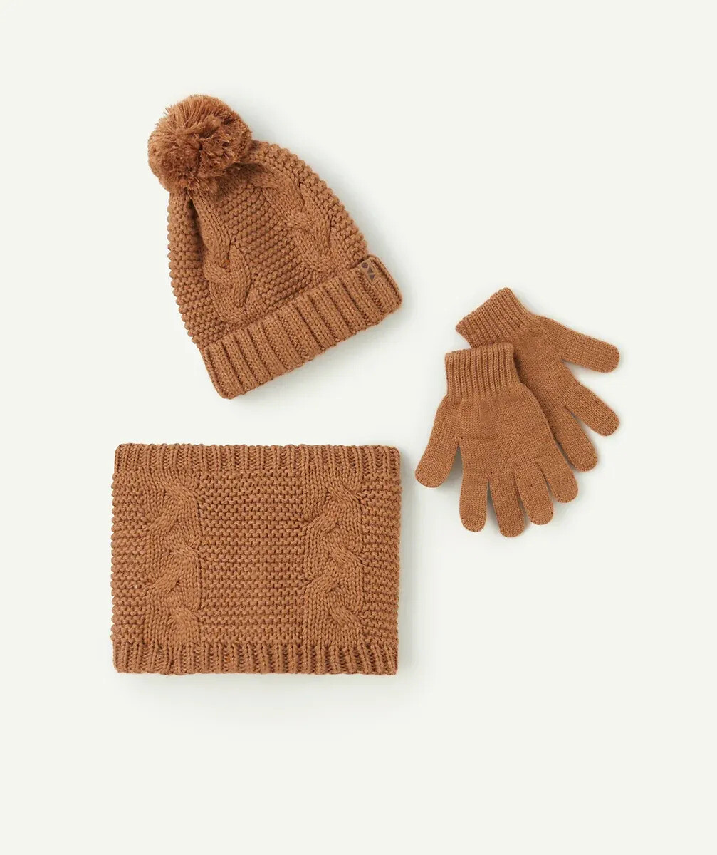 Ensemble 3 pièces bonnet + gants + snood, TAPE A L'OEIL
