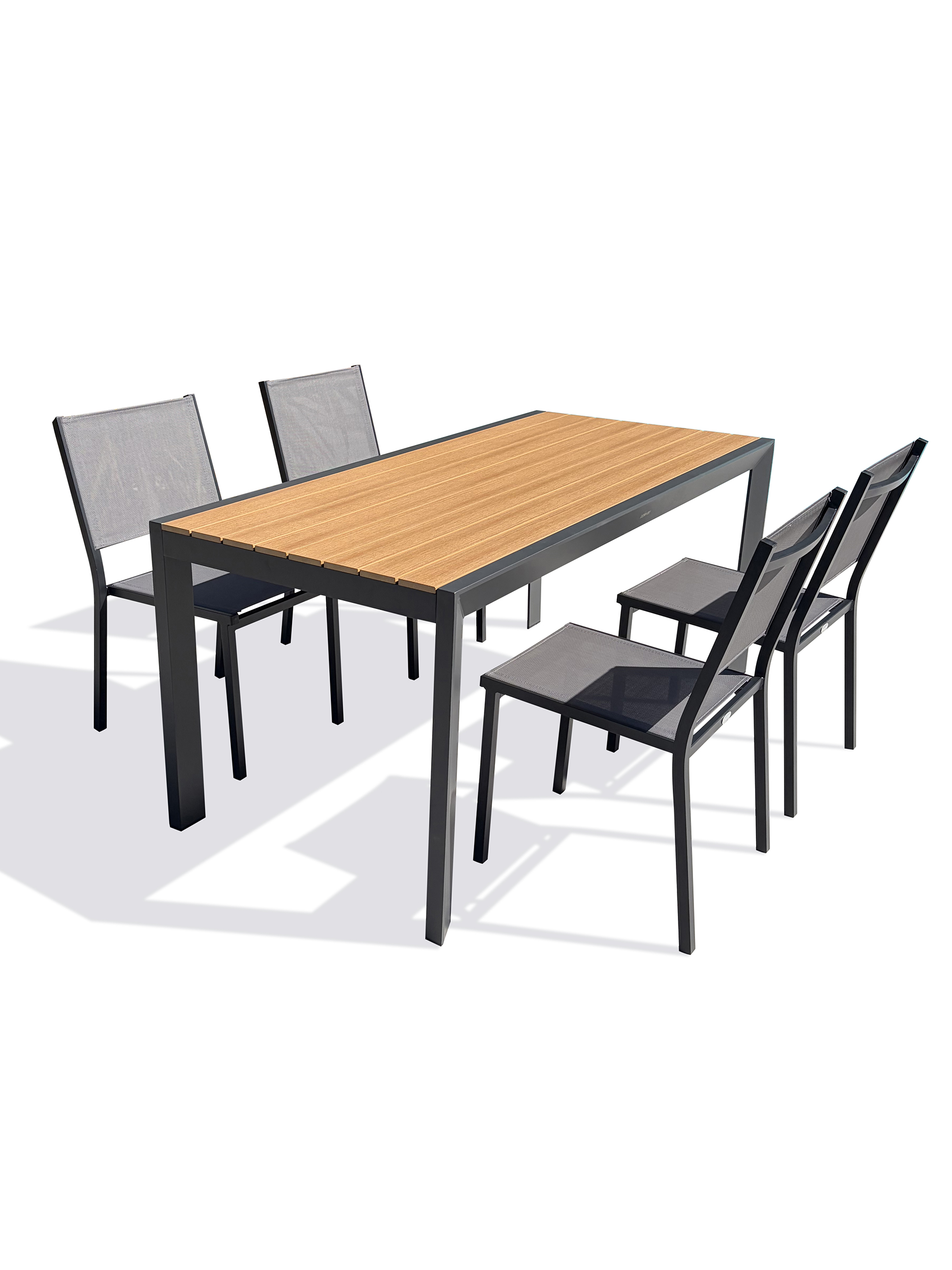 Ensemble repas de jardin en aluminium TONGA, DCB GARDEN