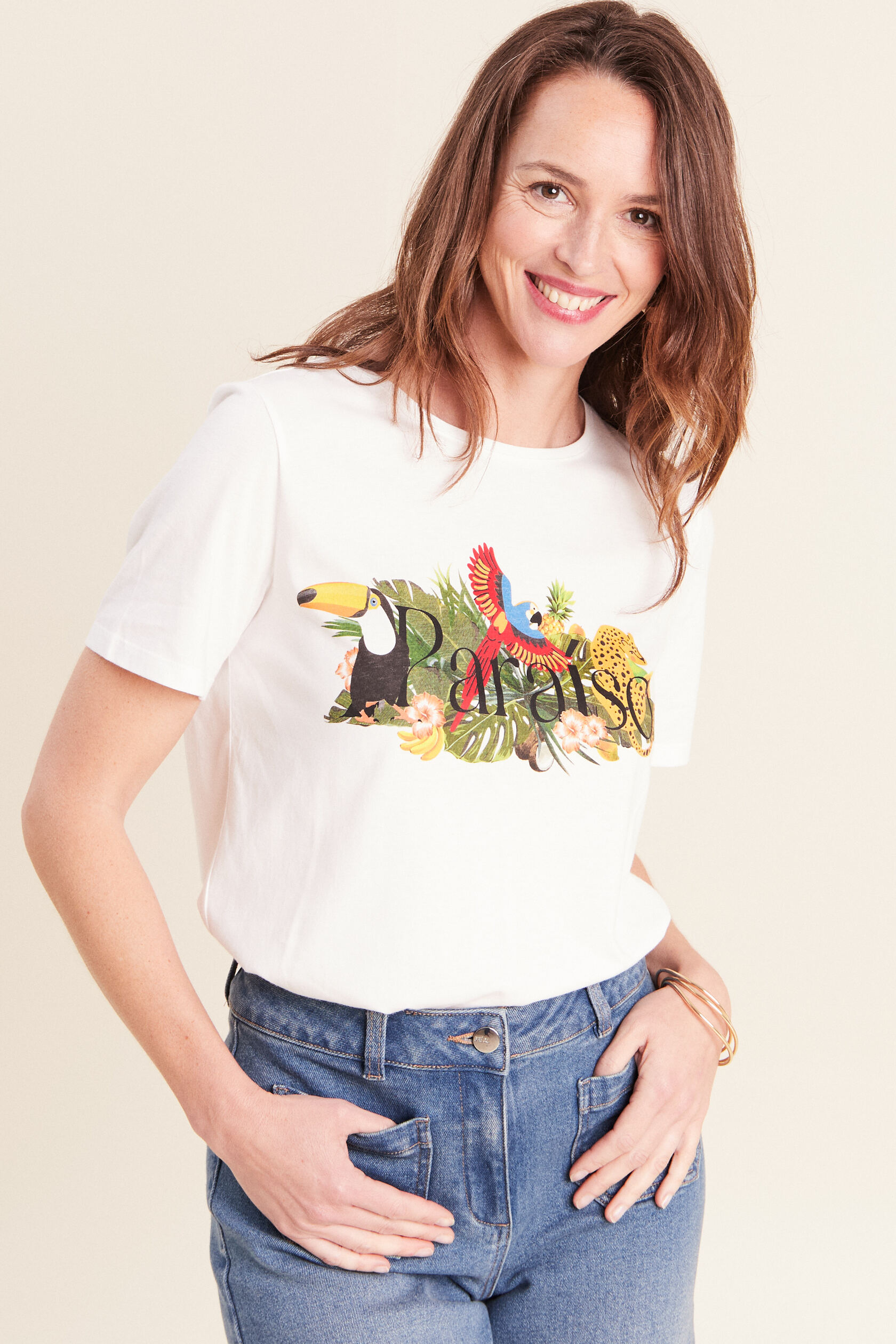 T-shirt col rond manches courtes, BREAL