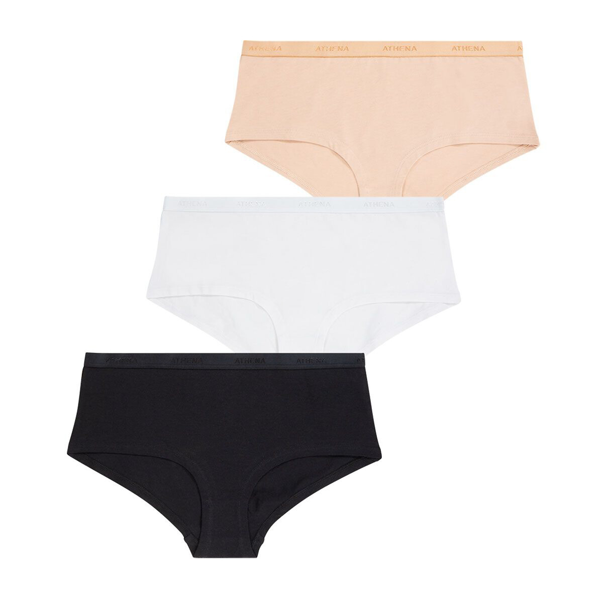 Image of Pack of 3 Shorts in Cotton