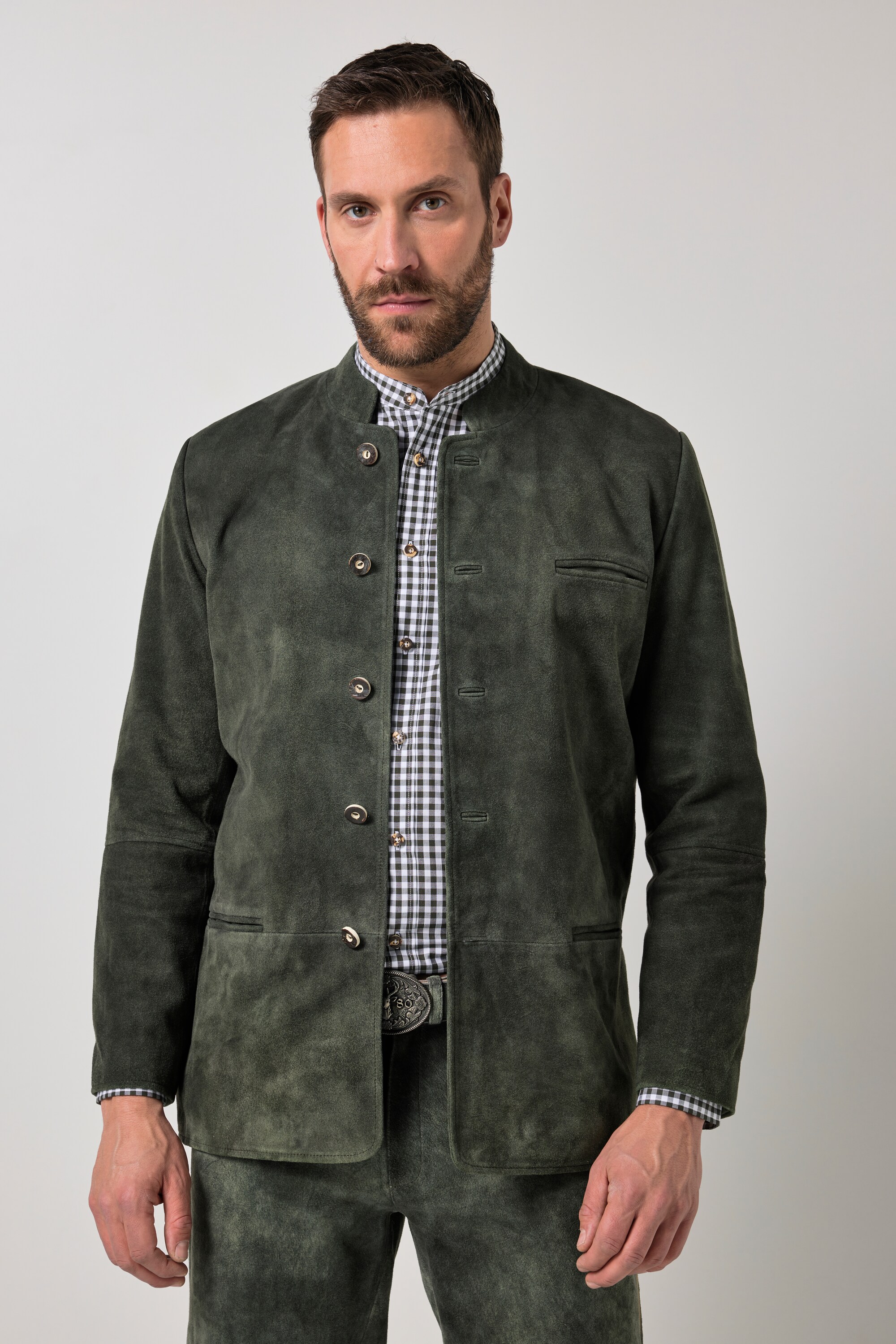 Veste en cuir suédé de chevreau, JP1880