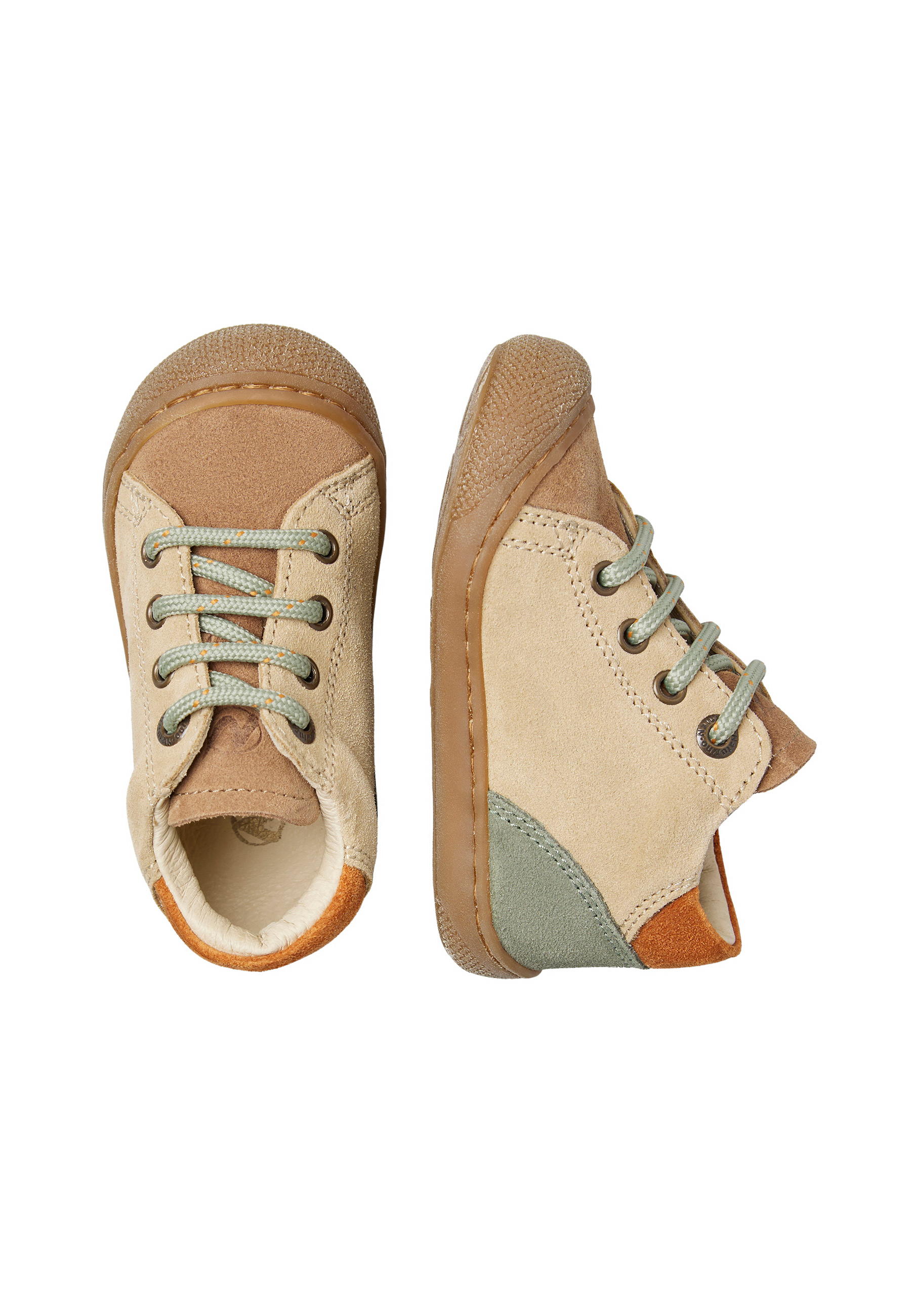 Naturino Chaussures Premiers Pas En Suède Pailleté Rose Clair 22