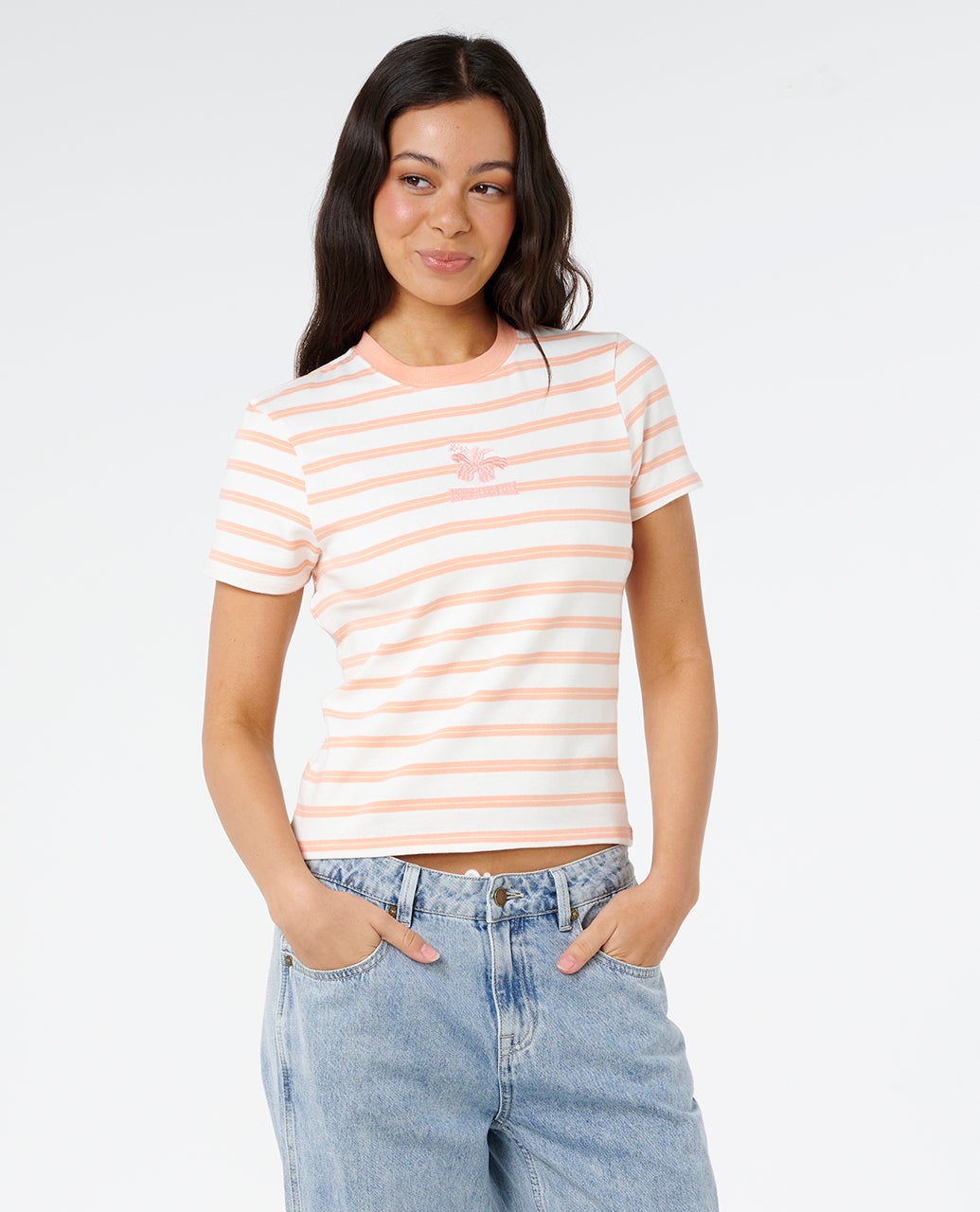 T-shirt ajusté Half Moon Bay, RIP CURL
