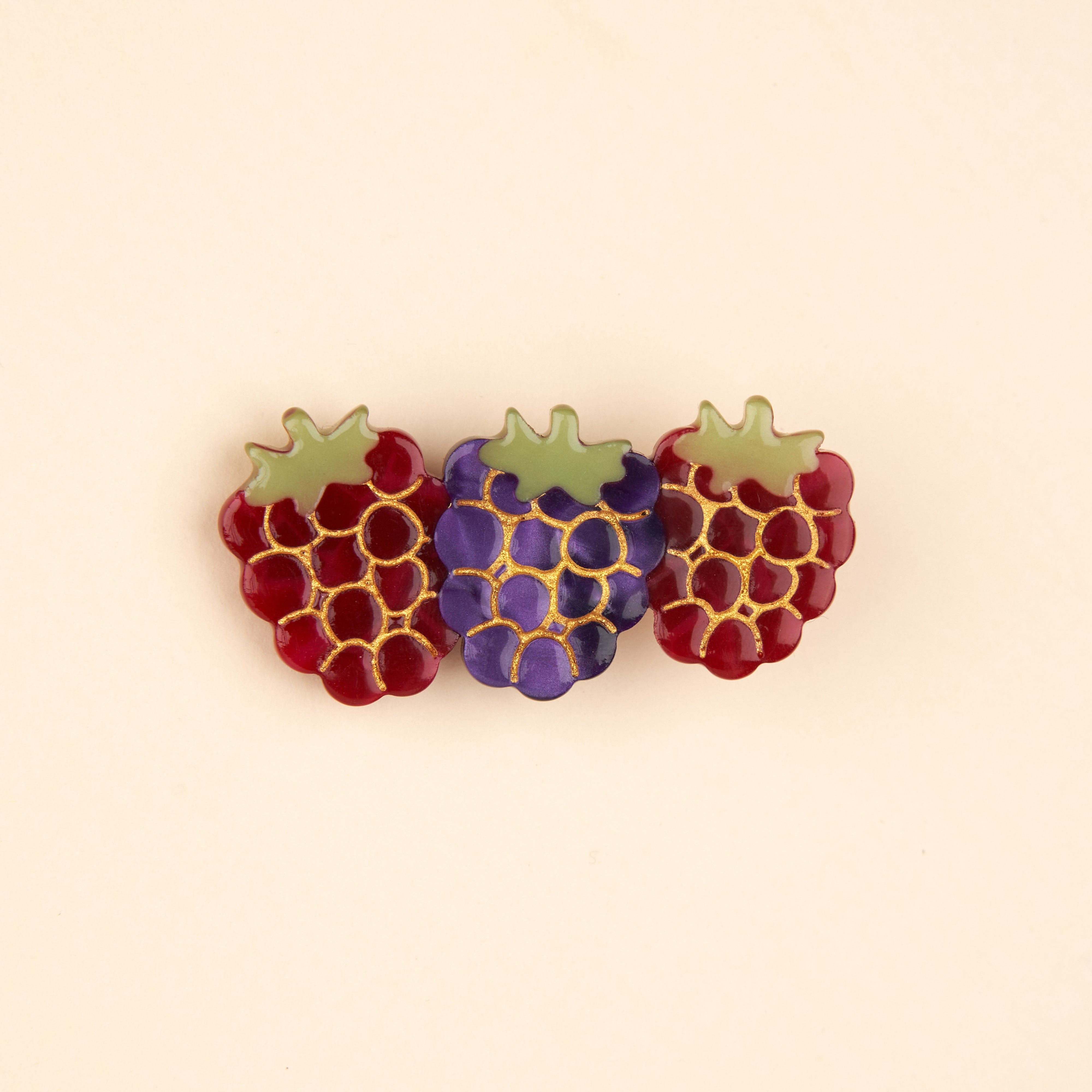 Barrette Fruits rouges, COUCOU SUZETTE