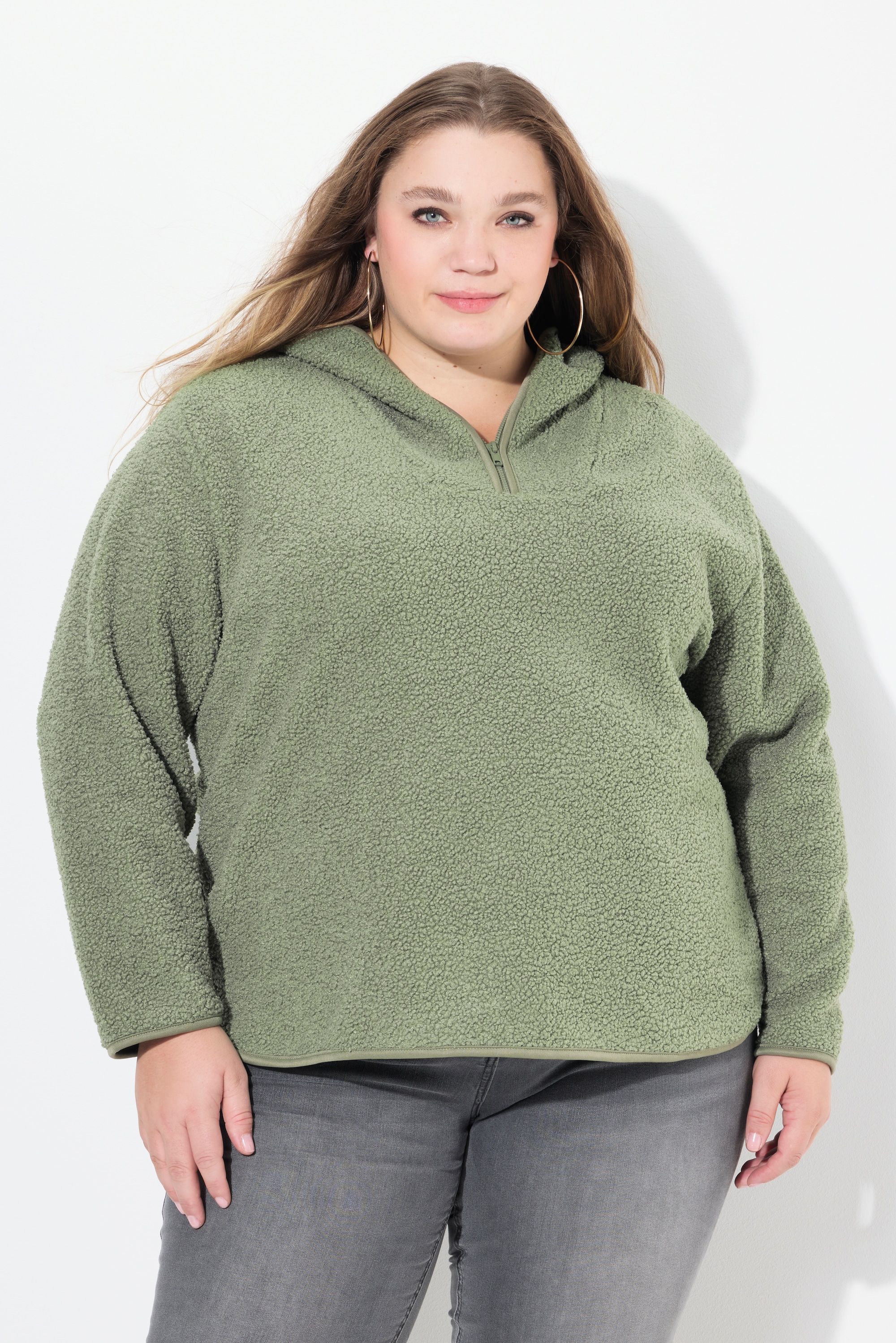 Pull en polaire bouclée, ULLA POPKEN