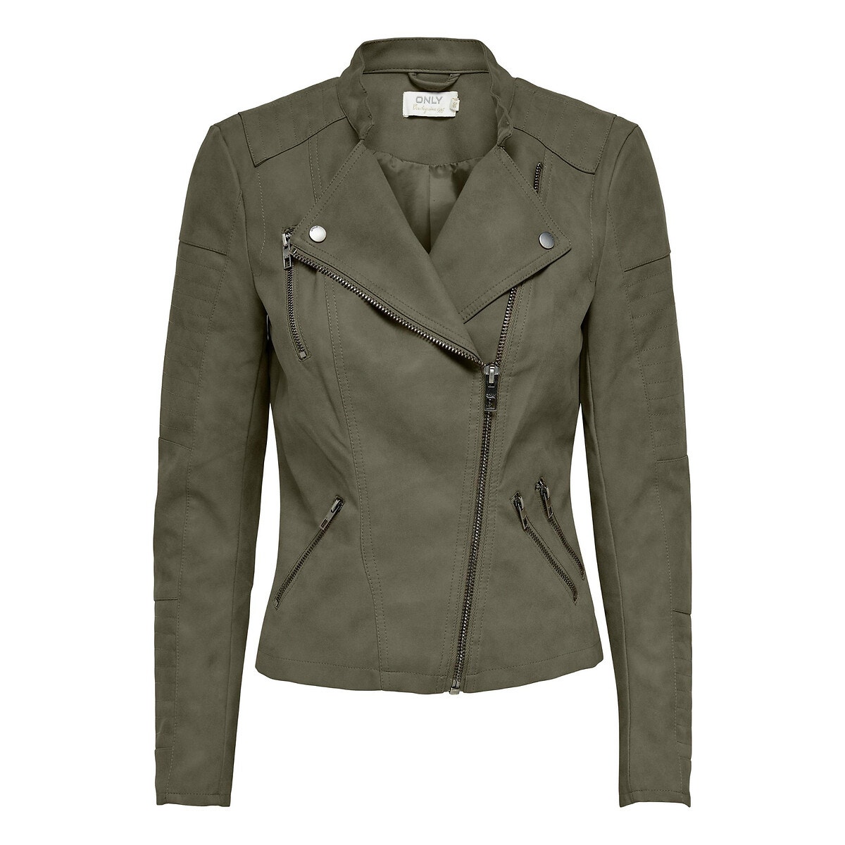 Veste en discount cuir cintrée femme