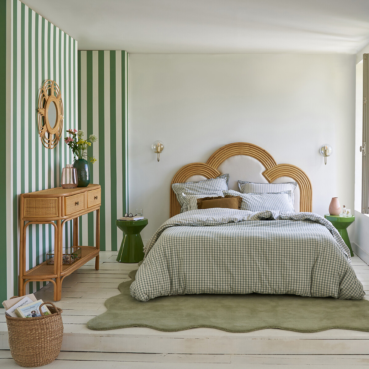 Testata del letto imbottita, callie noce/verde La Redoute Interieurs