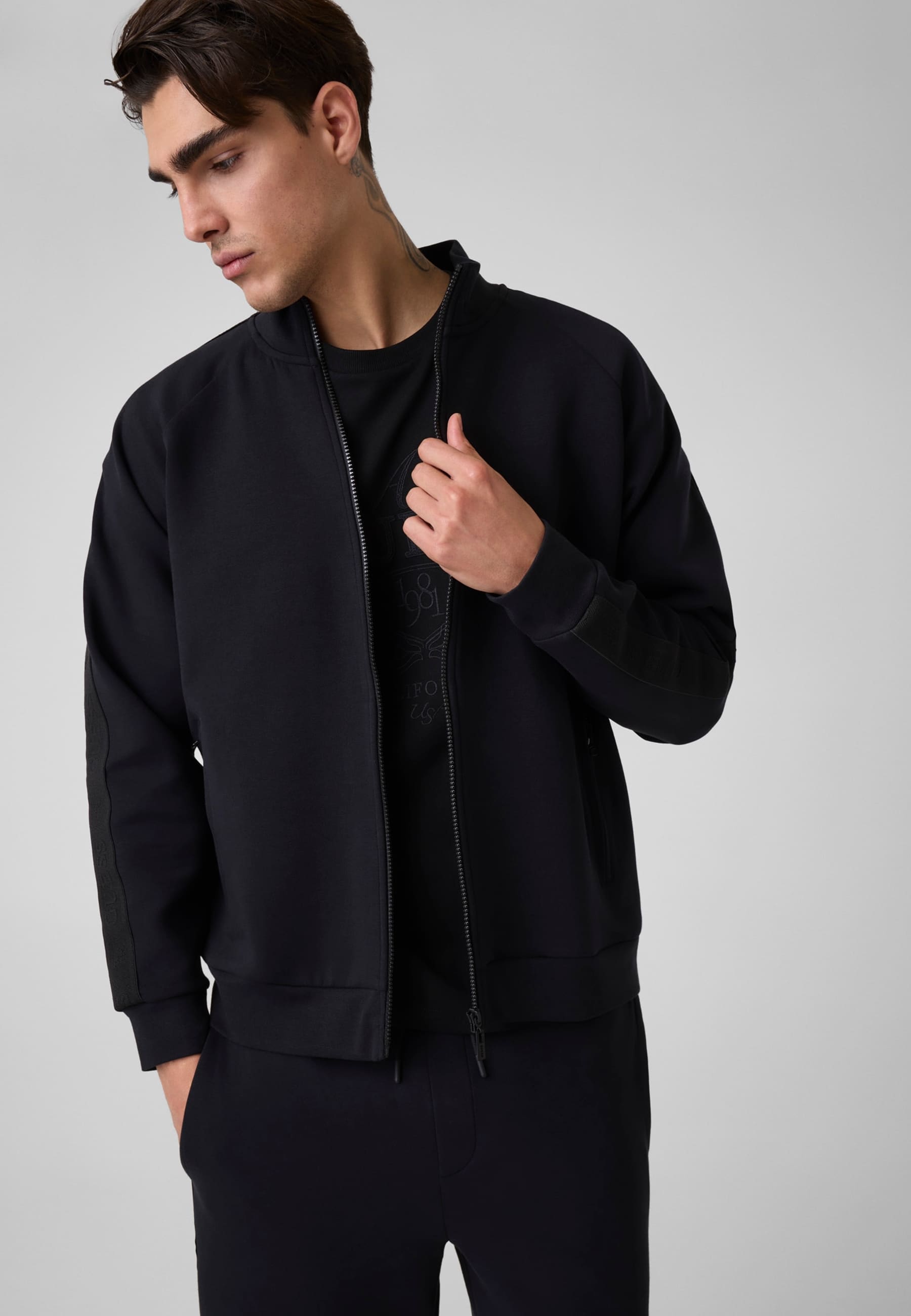 Sweatshirt Zippé Intégral, GUESS