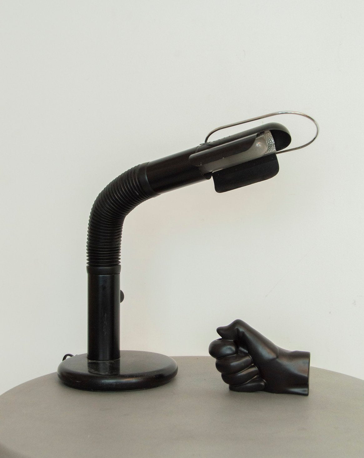 Lampe à bras noir Targetti Julia N°857 - Bon état, DEBONGOUT