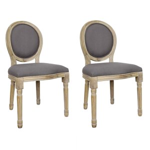 2 Chaises De Table Design Médaillon Eleonor