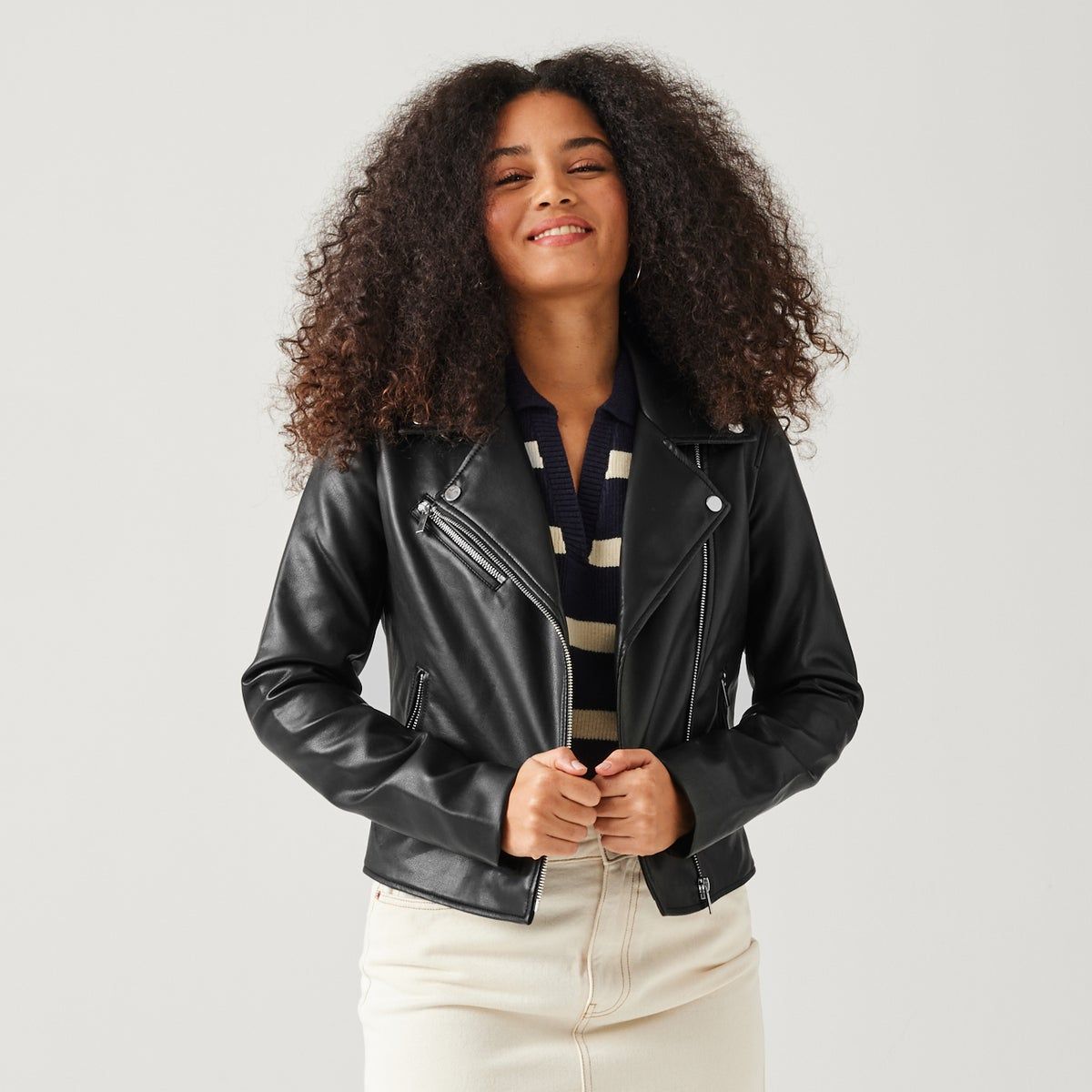 Promod veste en cuir cheap