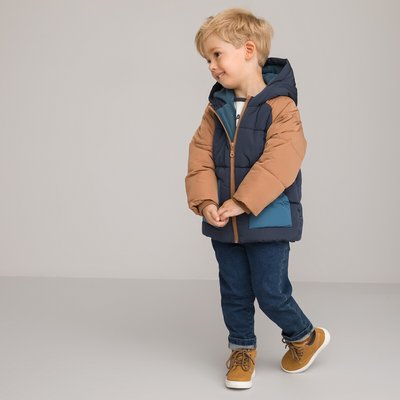 Warm Hooded Padded Jacket with Fleece Lining LA REDOUTE COLLECTIONS