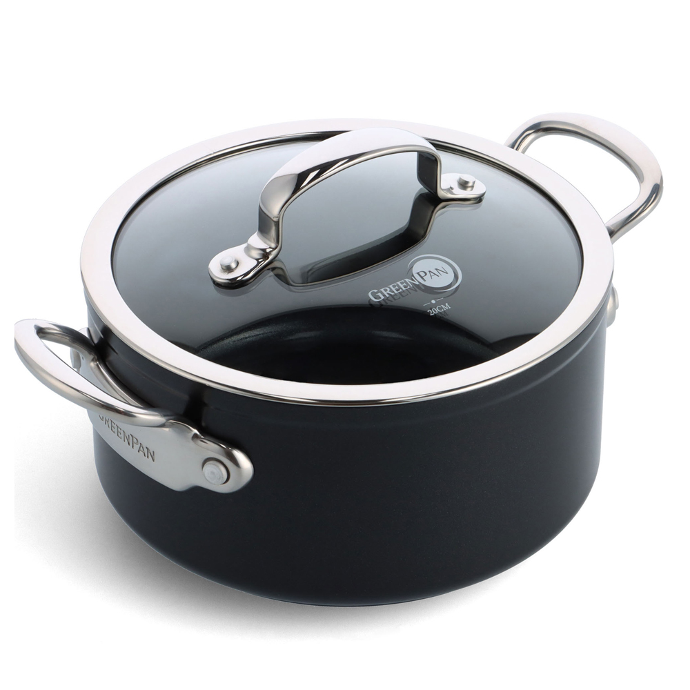 Faitout 20 cm aluminium forgé revêtement céramique - Barcelona Pro, GREENPAN
