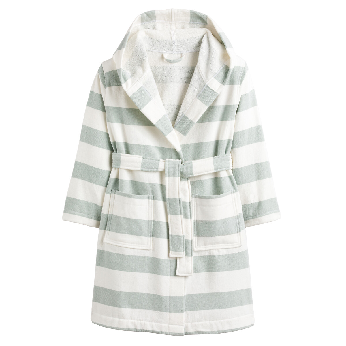 Scenario 100 cotton towelling hooded bathrobe La Redoute