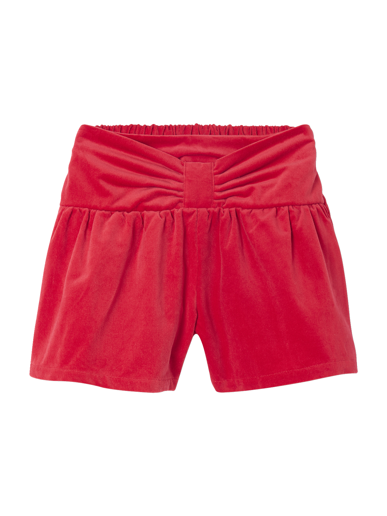Short en velours lisse effet noeud devant, VERTBAUDET