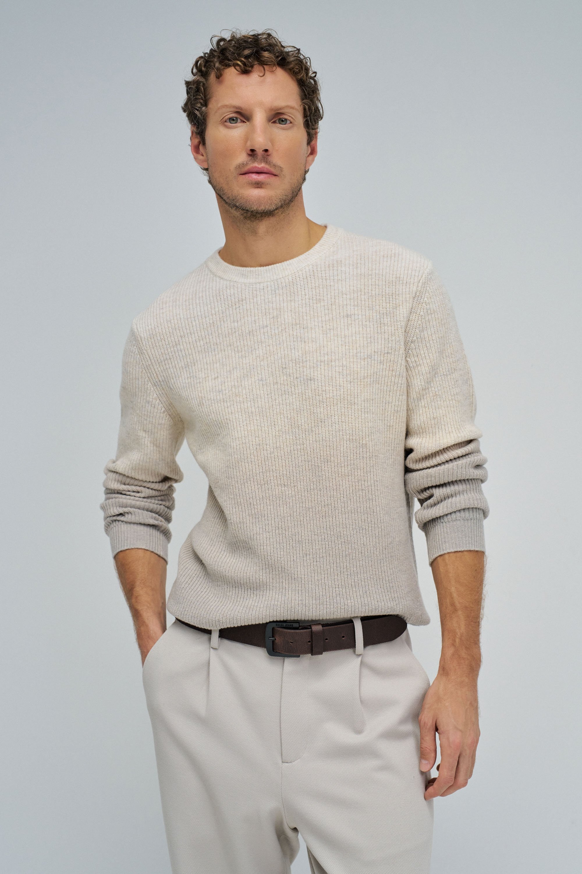 PULL EN LAINE AVEC EFFET DÉGRADÉ, SALSA JEANS