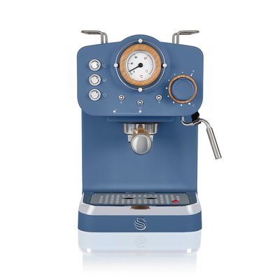 Nordic Pump Espresso Coffee Machine in Blue SWAN