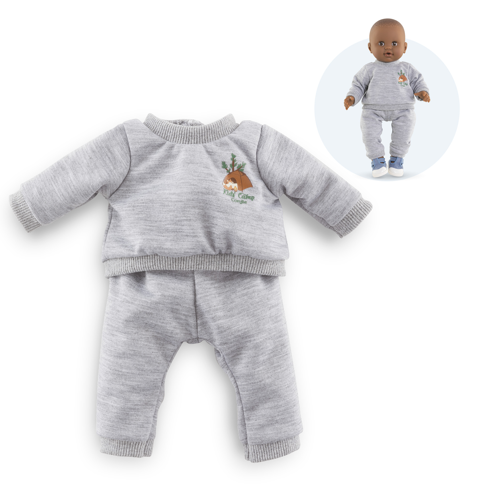 Jogging Gris Petit Explorateur pour poupon 36 cm, COROLLE