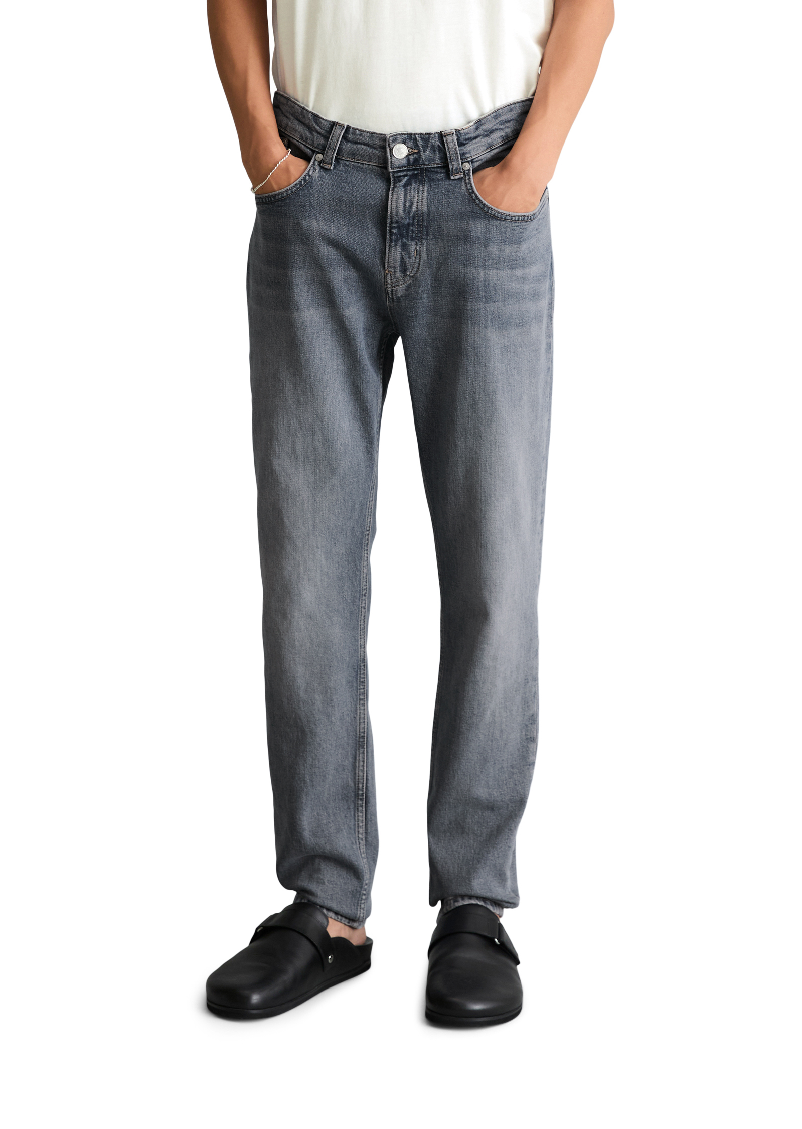Jeans modèle Aric tapered en coton bio mélangé, MARC O’POLO DENIM