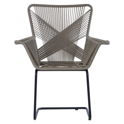 Conservatory Rattan Effect Chair - Grey SO'HOME