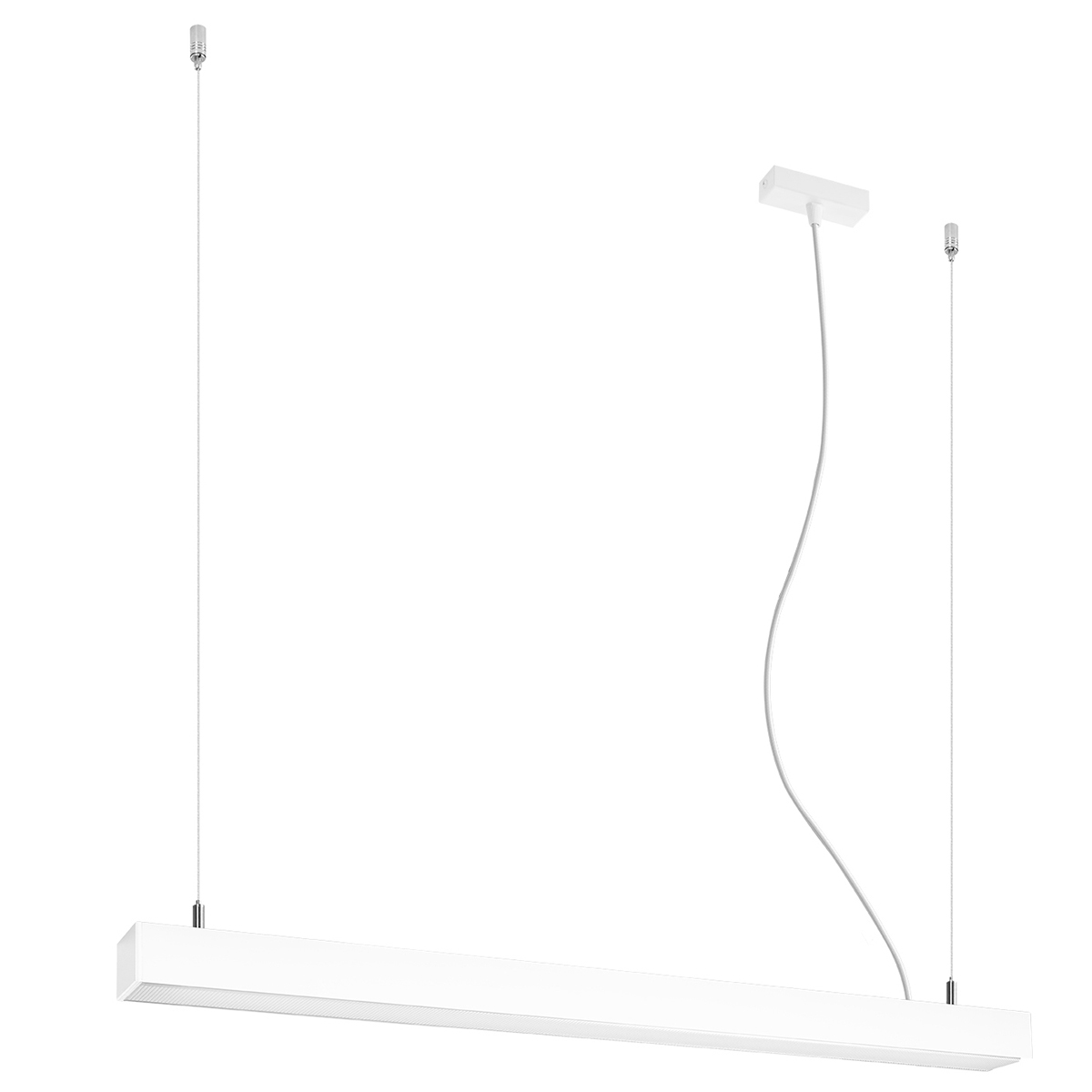 Suspension Aluminium Blanc LED 1 Pinne, EDEN