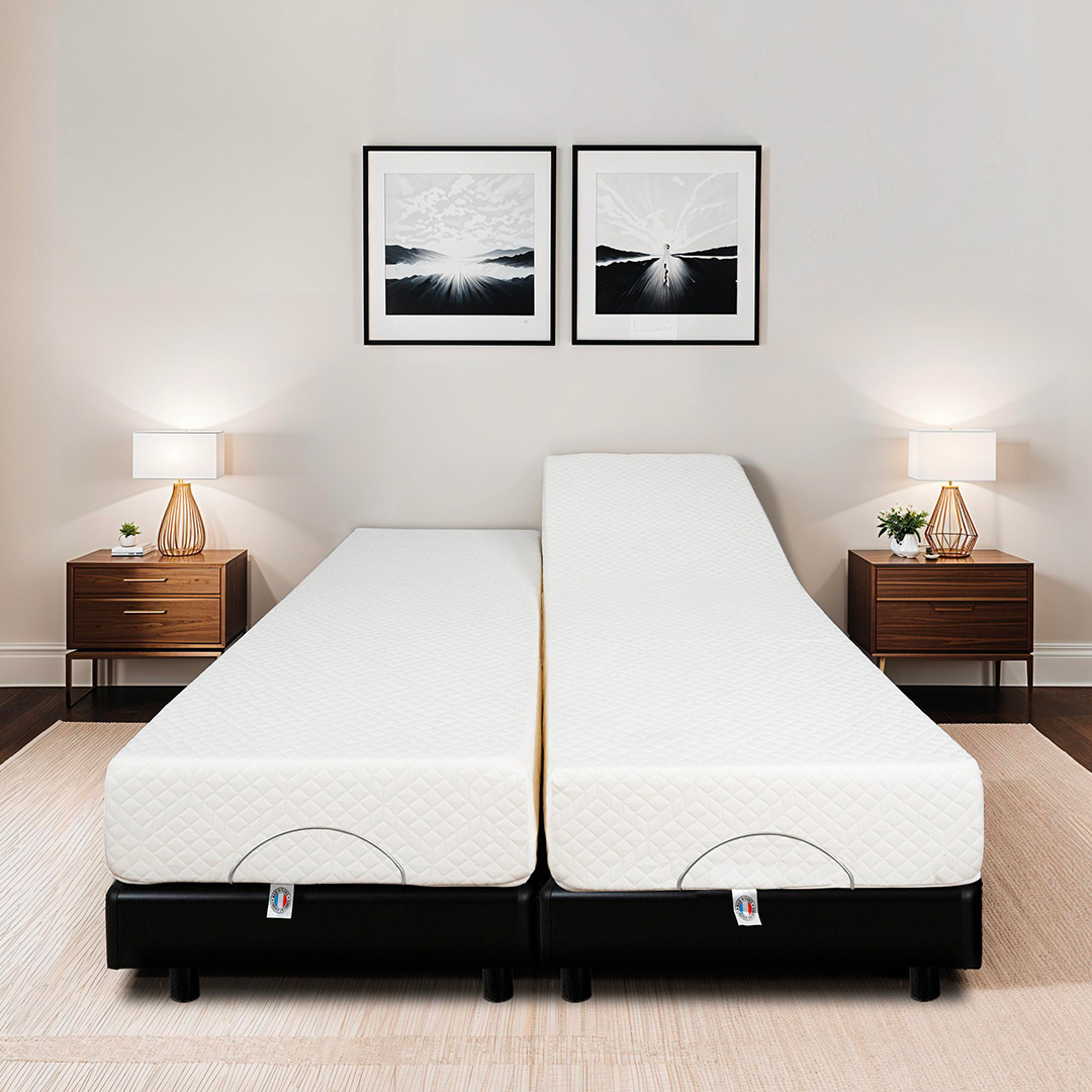 Ensemble Matelas Mémoire de forme ABSOLU avec sommier BODYSOFT, BELLECOUR