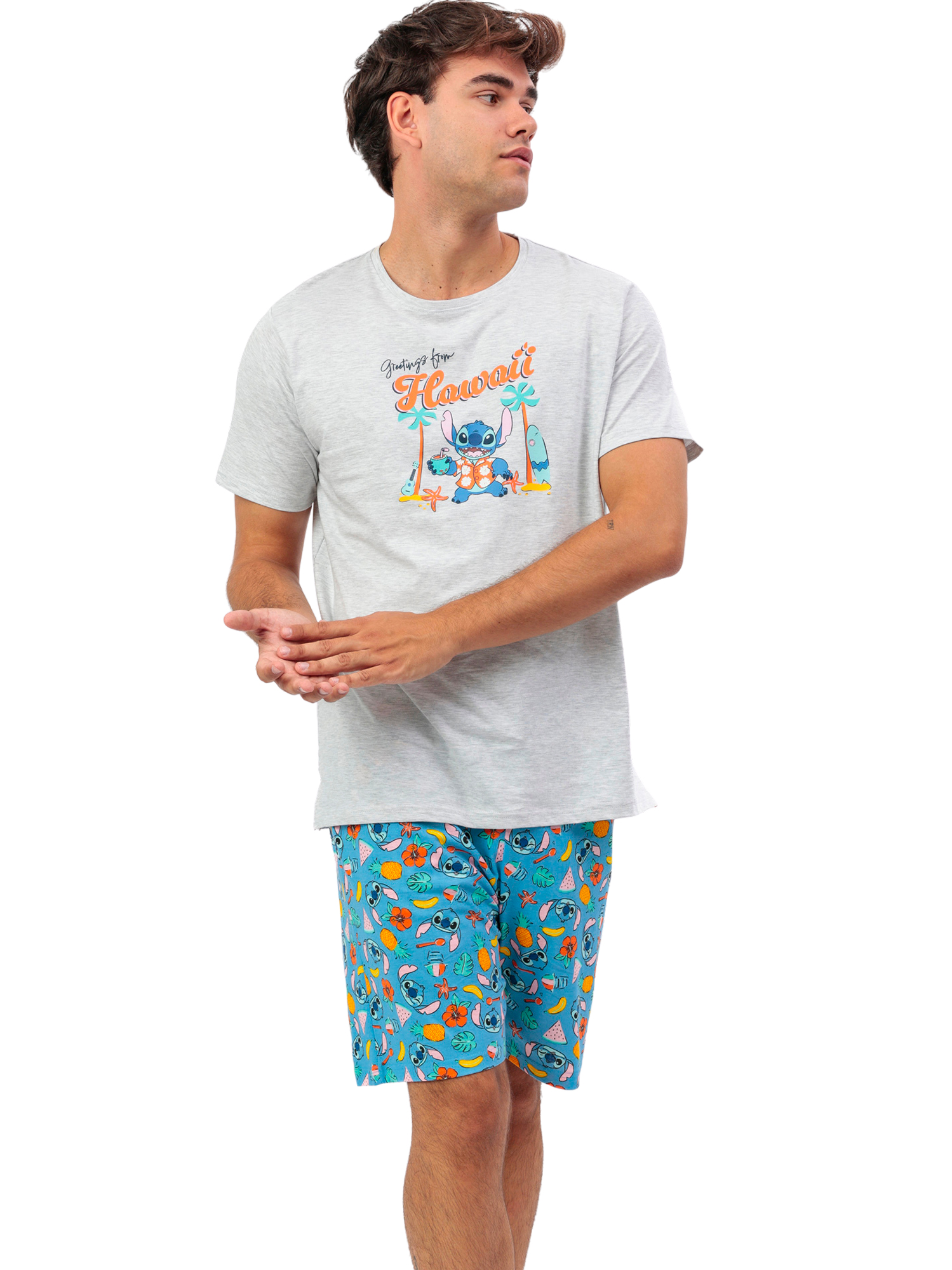 Pyjama short t-shirt Stitch Beach Disney, ADMAS