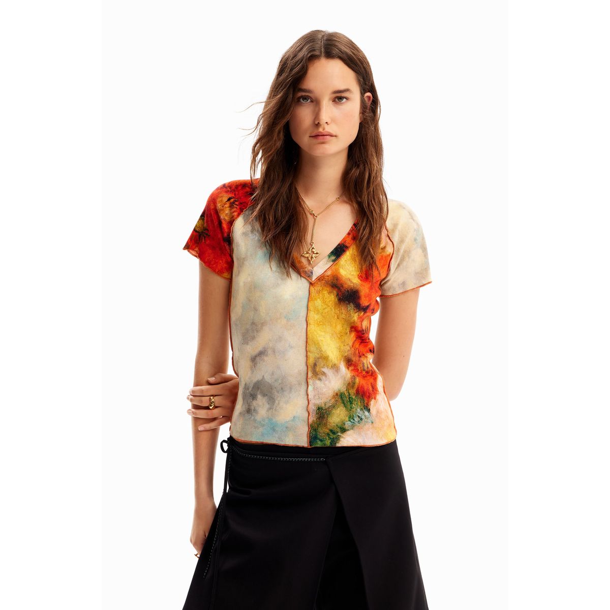 Tee shirt manche courte femme en solde DESIGUAL La Redoute