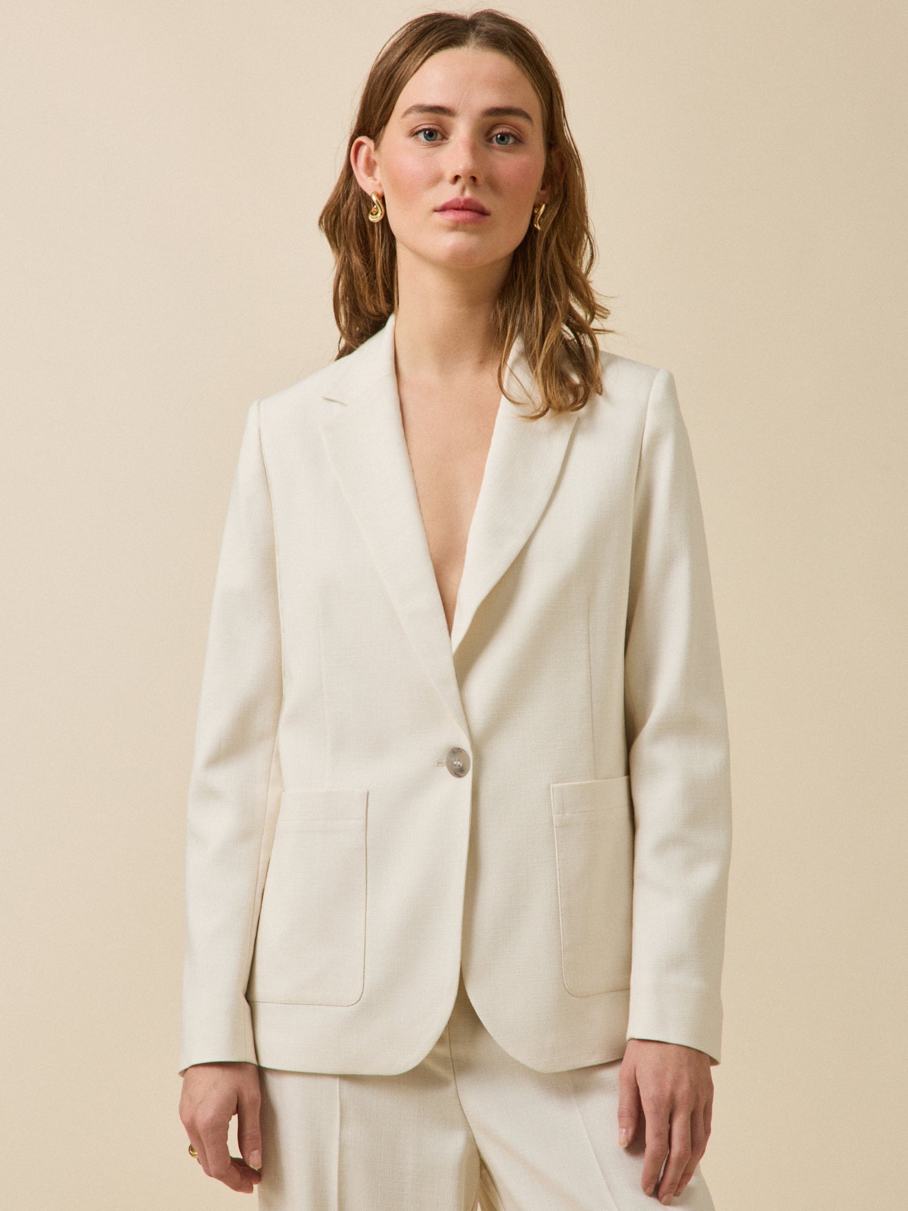 Veste tailleur tissu natté cérémonie, CYRILLUS