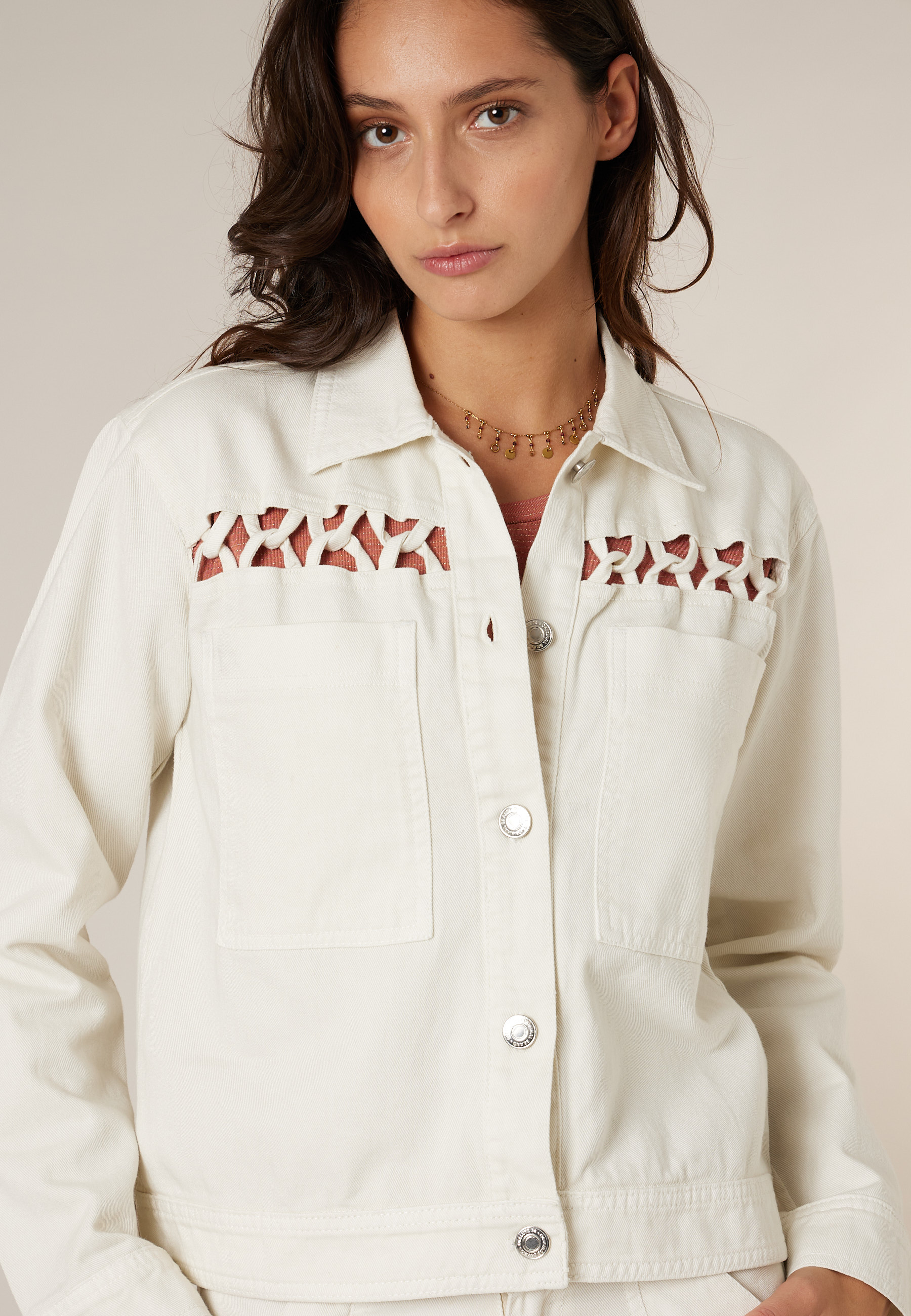 Veste femme légère ajourée en coton LAROSSA, DEELUXE