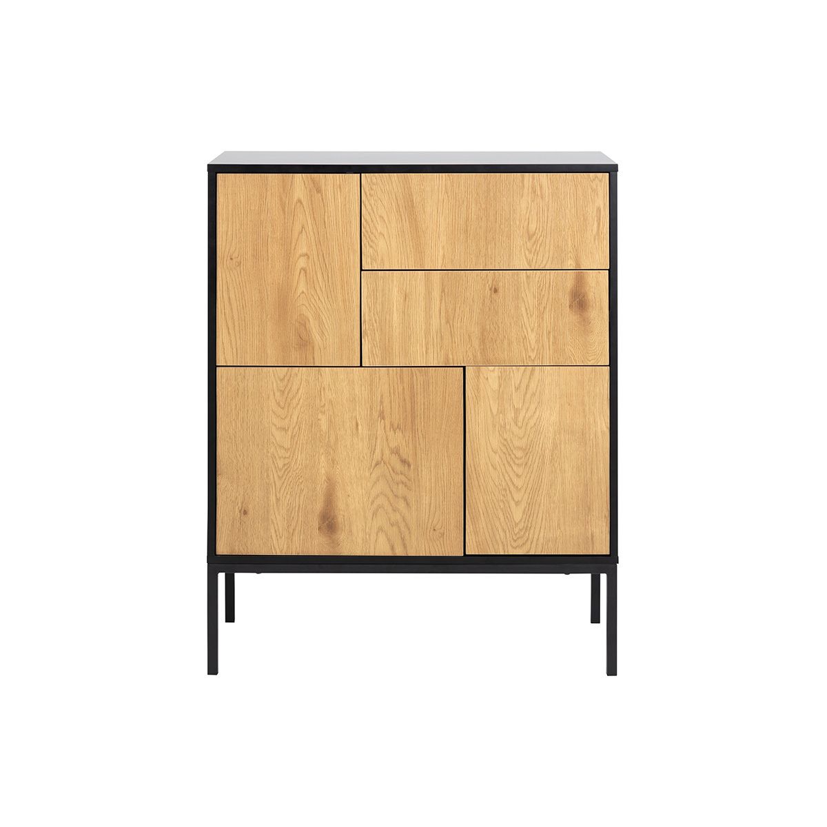 buffet industriel haut metal et bois tresca