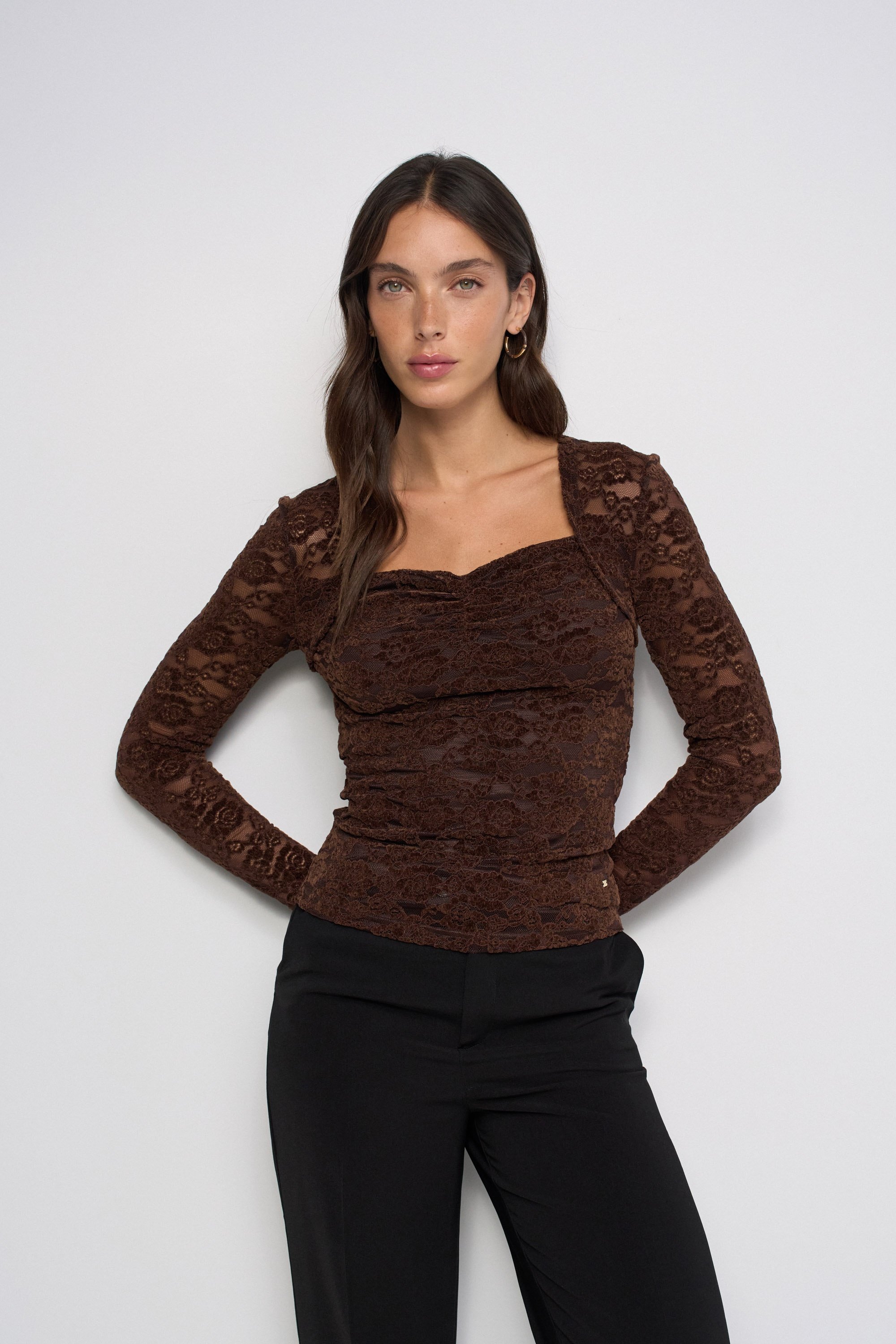 TOP EN DENTELLE, SALSA JEANS