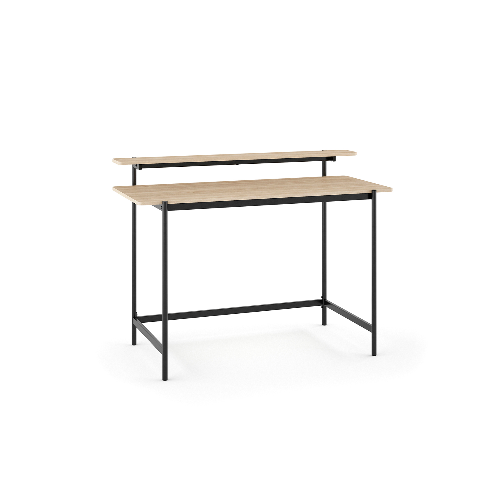 Bureau en MDF et métal, NÉRO, HISPANOHOGAR