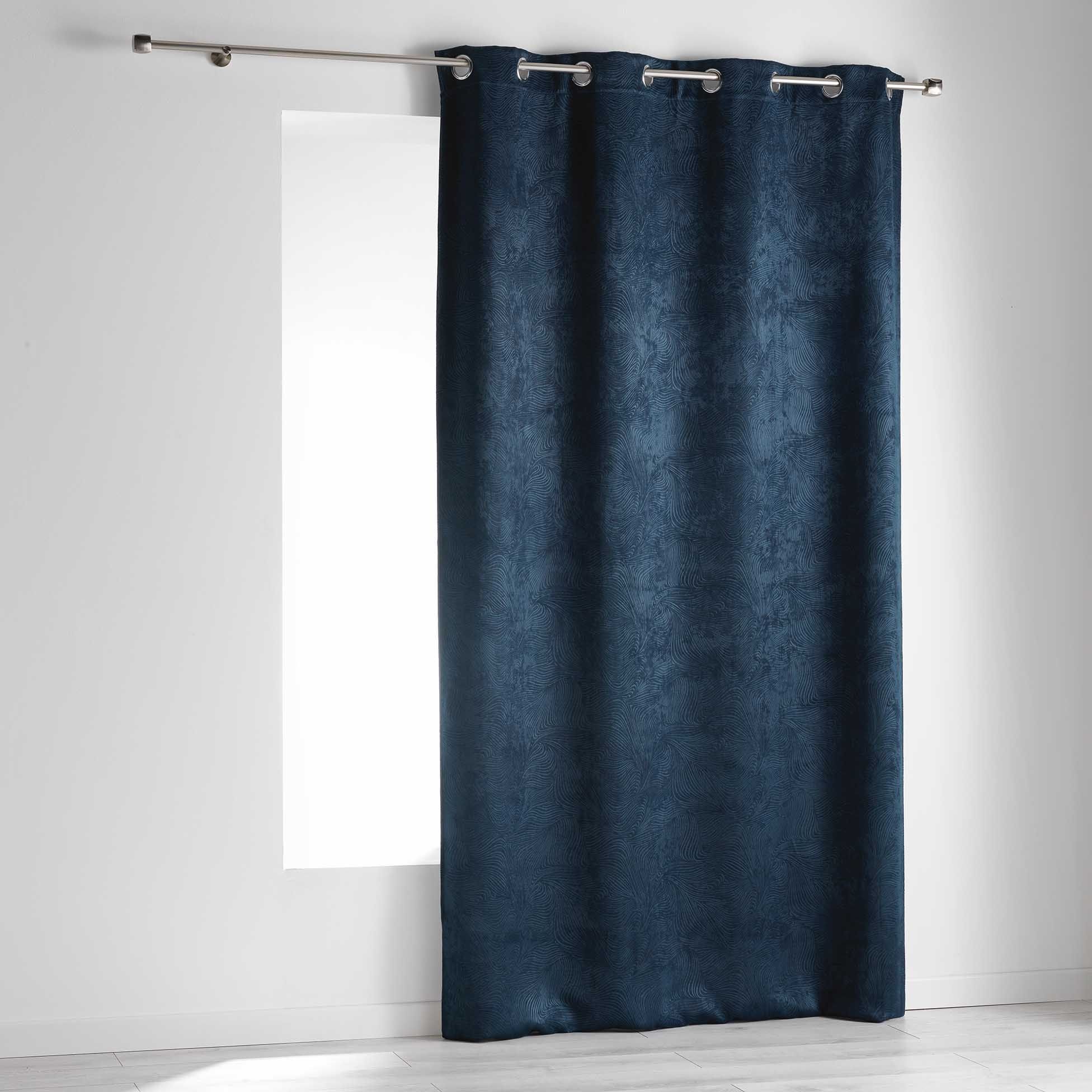 Rideau a oeillets 140x240cm Dreamtime indigo, EDEN