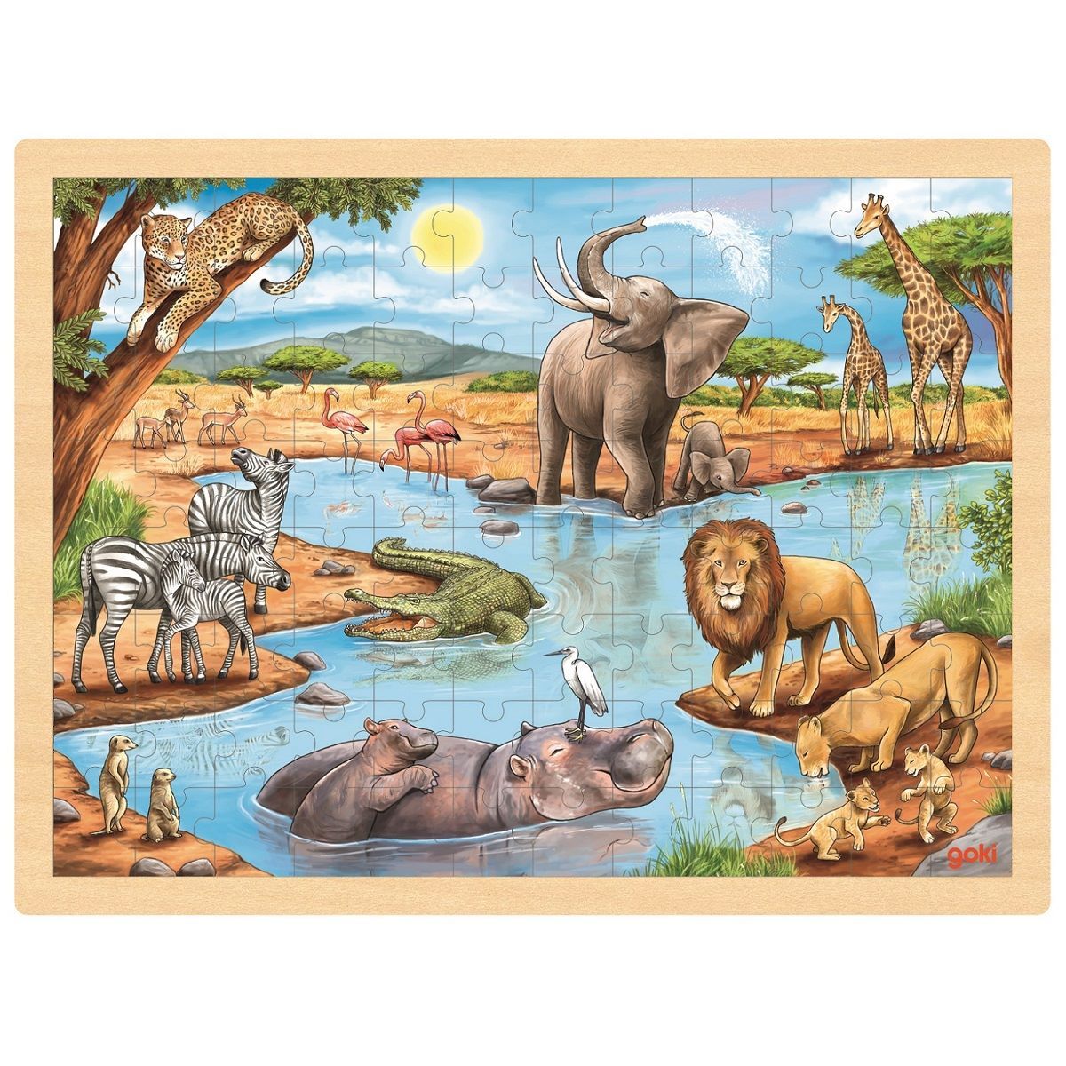 Animaux de la savane et de la jungle - Liste de 29 puzzles 