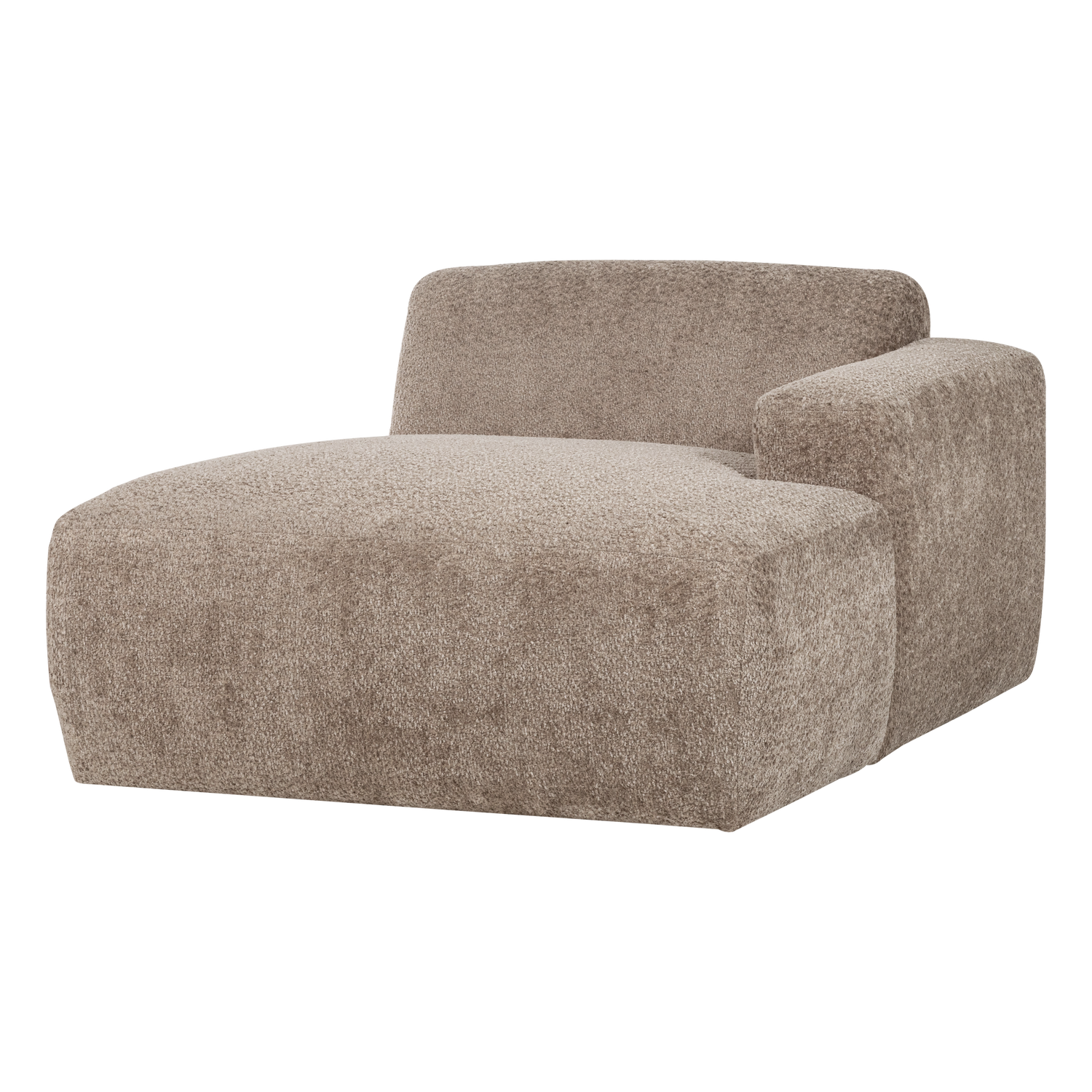 Élément chaise longue droit laine MOJO BASE, WOOOD
