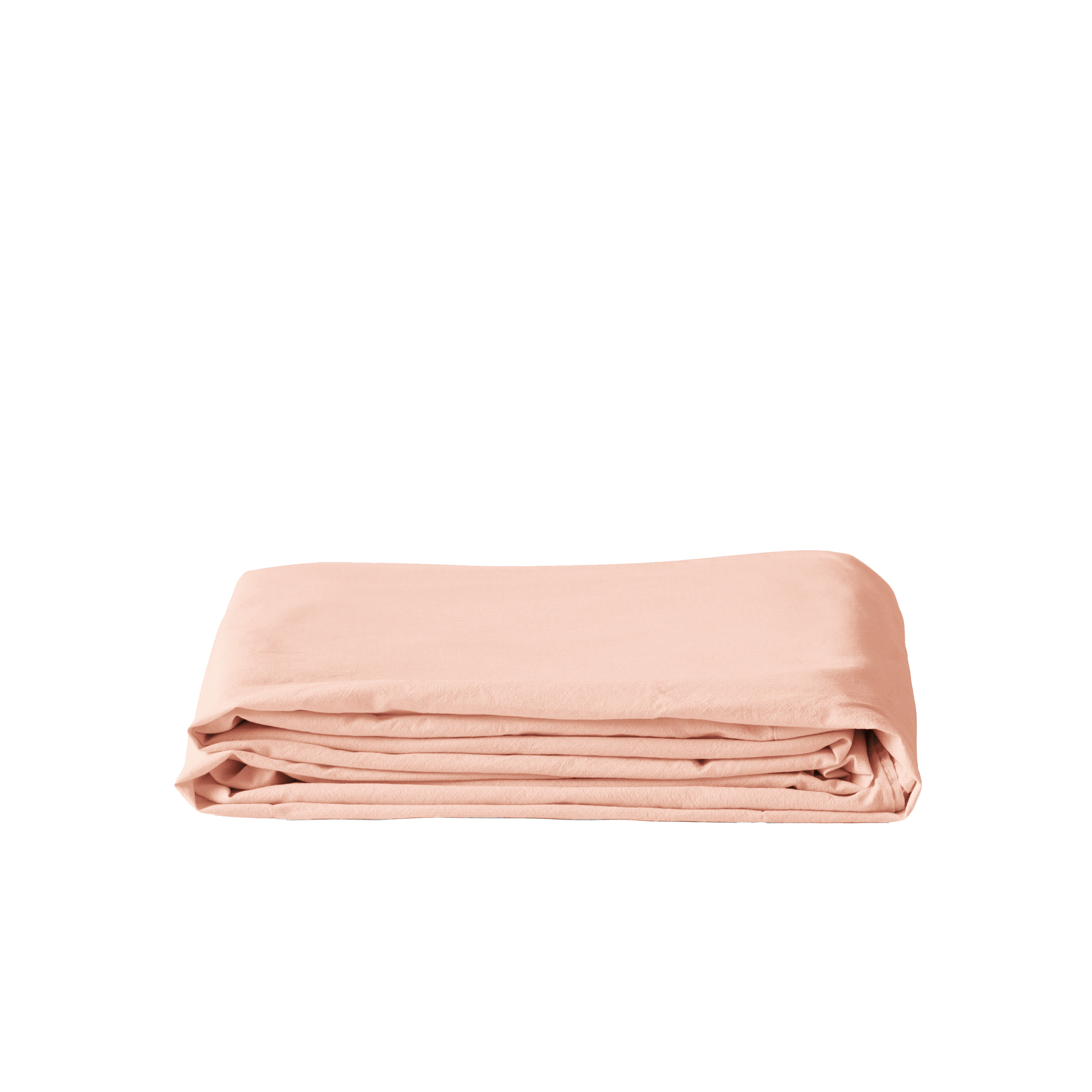 Drap de lit coton lavé bio SOUFFLE, CARRE BLANC