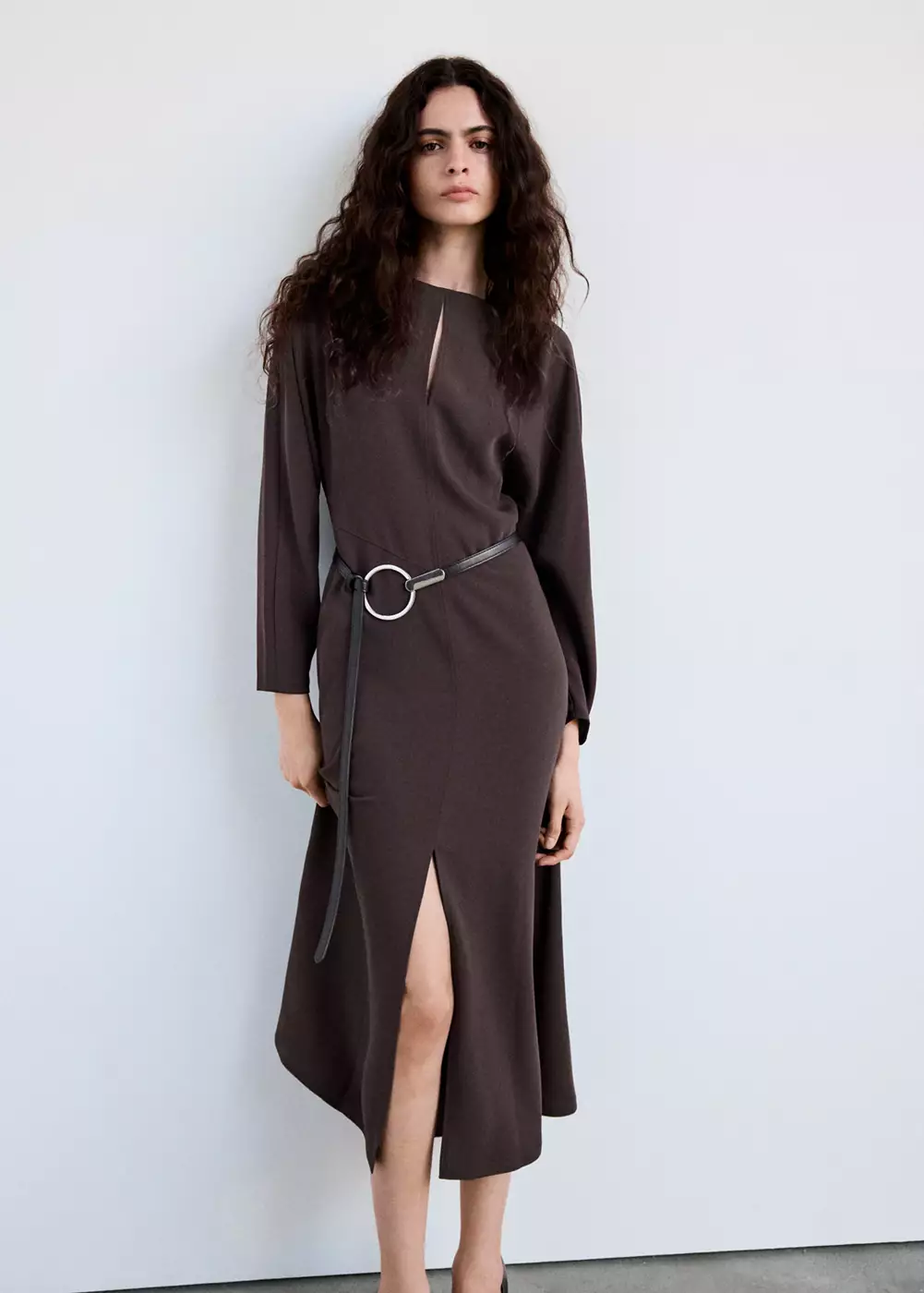 Robe manches longues avec ouvertures, MANGO