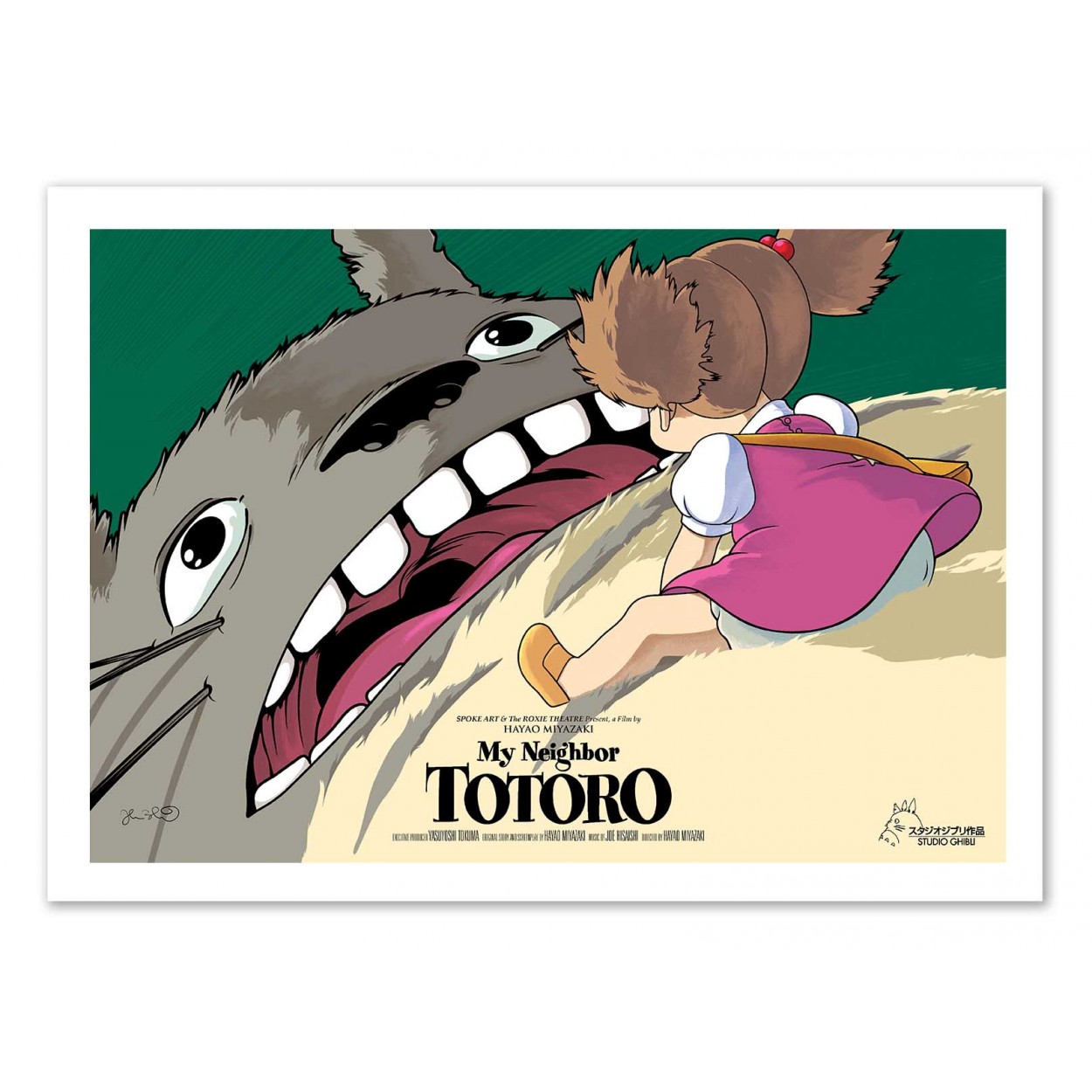 Affiche d'art - Totoro Version 2 - Joshua Budich, WALL EDITIONS