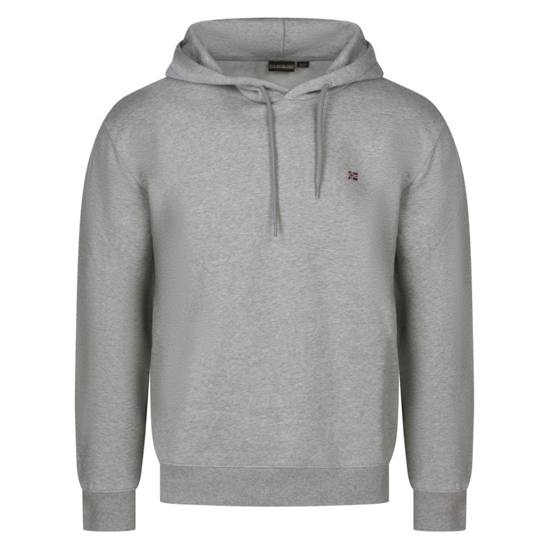 Sweat à capuche Napapijri coton mélangé et col à capuche noir, NAPAPIJRI