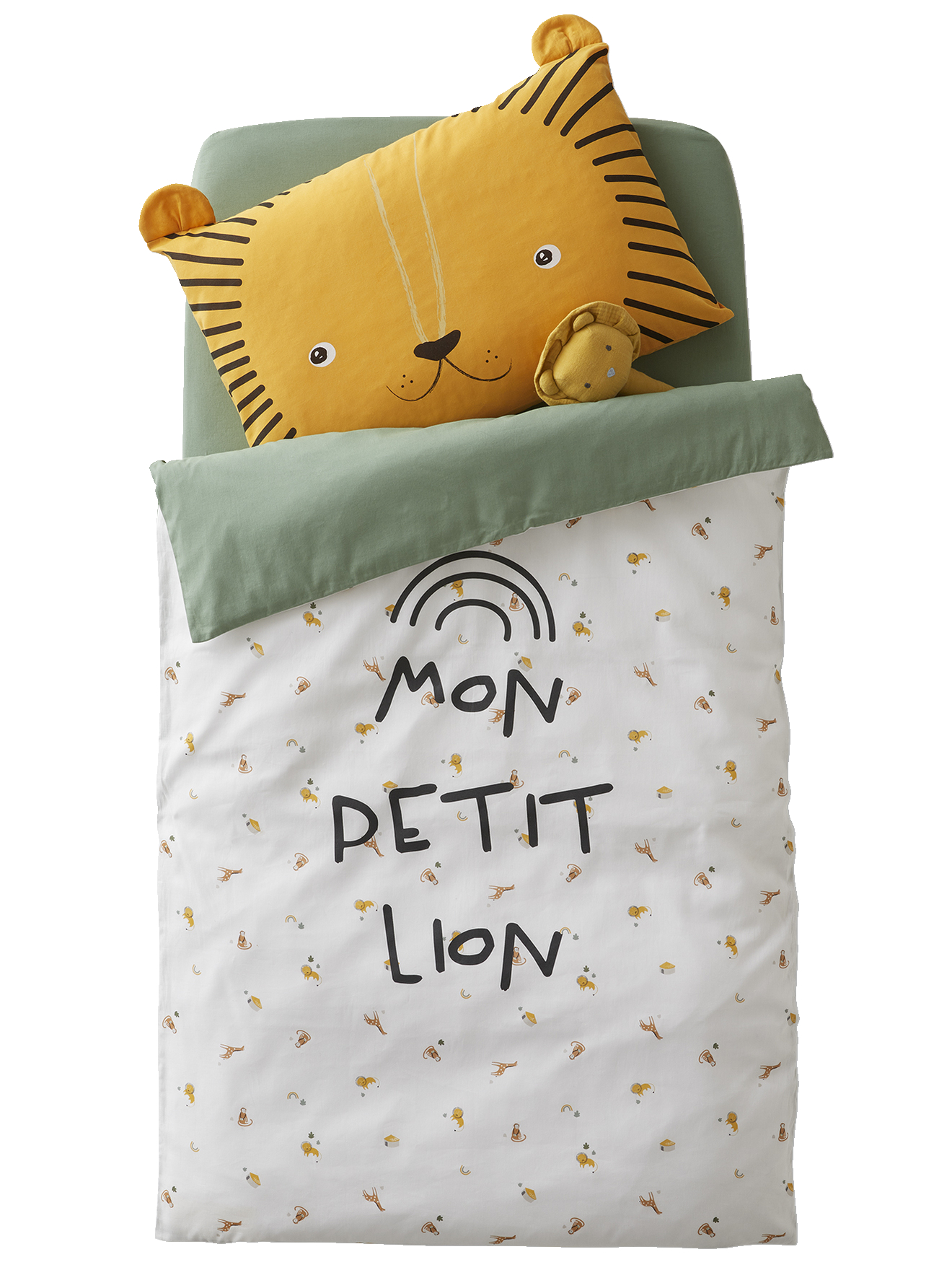 Housse de couette Mon petit lion, VERTBAUDET