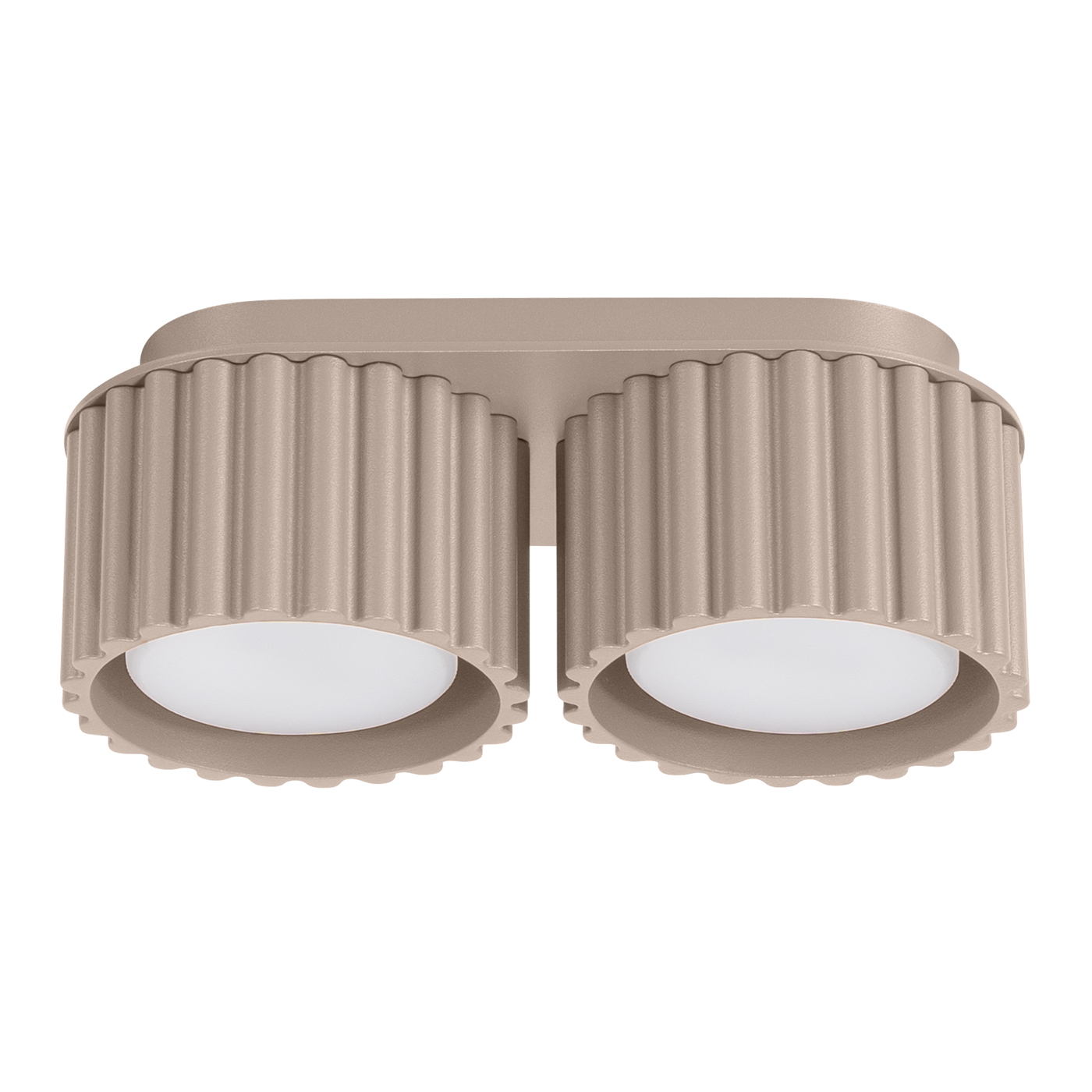 Plafonnier Aluminium Taupe Gx53 2 Aura, EDEN