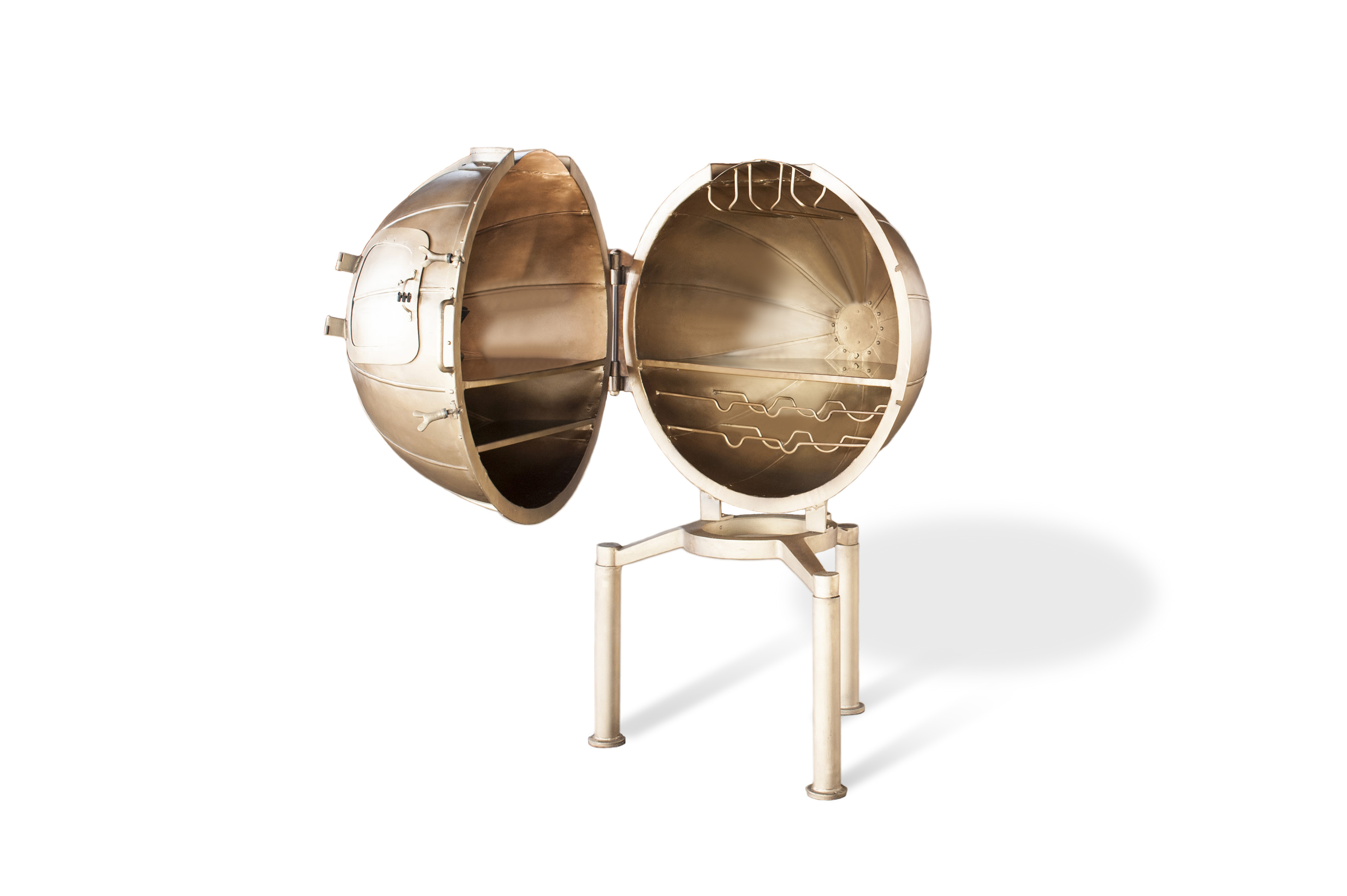 Bar globe en laiton JULES VERNES, PRODUIT INTERIEUR BRUT